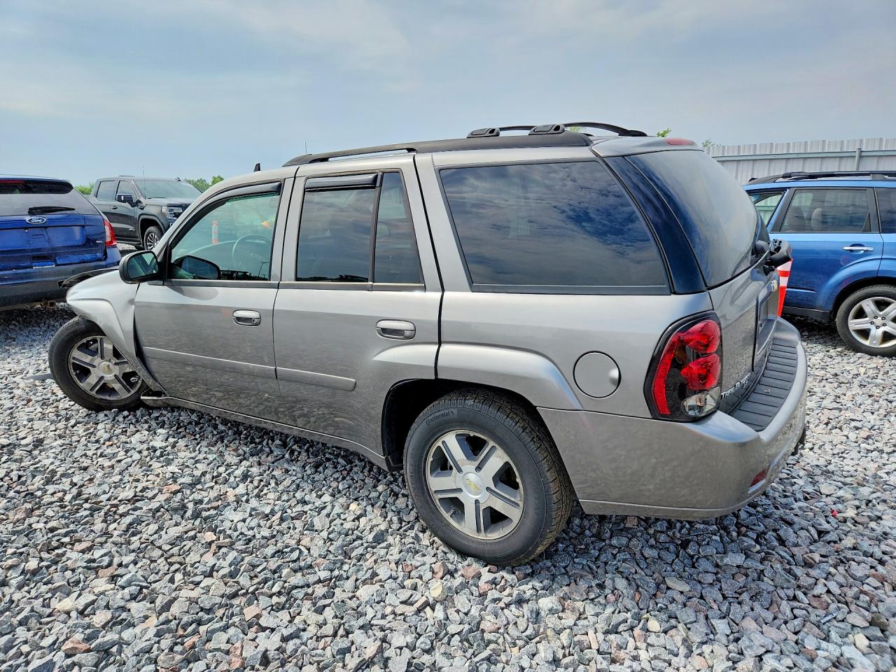 2007 Chevrolet Trailblazer Ls Gray vin: 1GNDT13S472136472