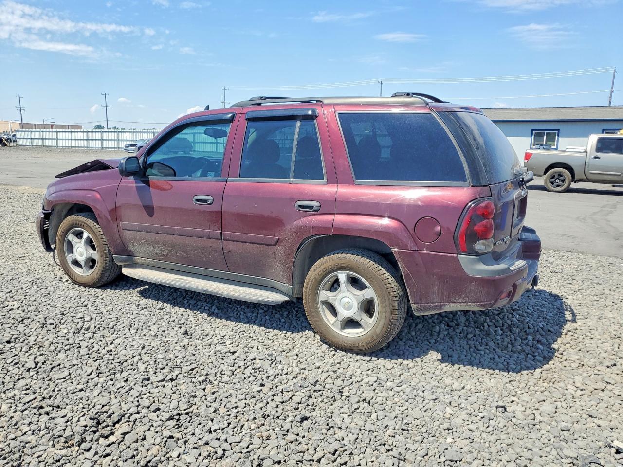 2007 Chevrolet Trailblazer Ls/lt Burgundy vin: 1GNDT13S472163283