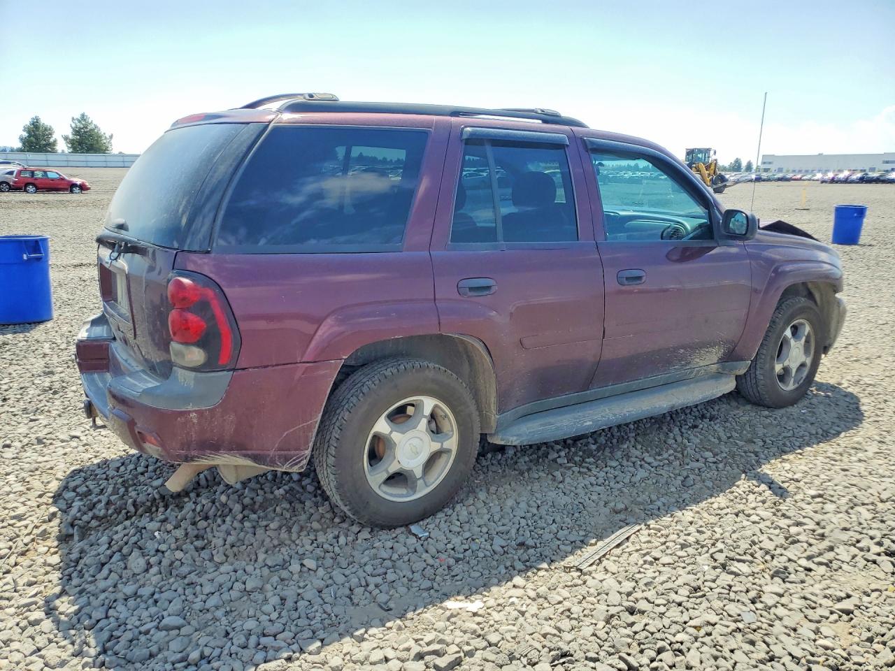 2007 Chevrolet Trailblazer Ls/lt Burgundy vin: 1GNDT13S472163283
