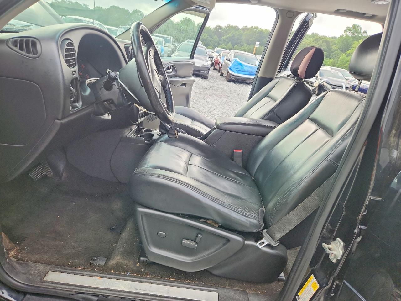 2007 Chevrolet Trailblazer Ls Black vin: 1GNDT13S472299865