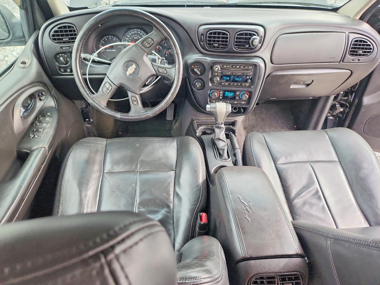 2007 Chevrolet Trailblazer Ls Black vin: 1GNDT13S472299865