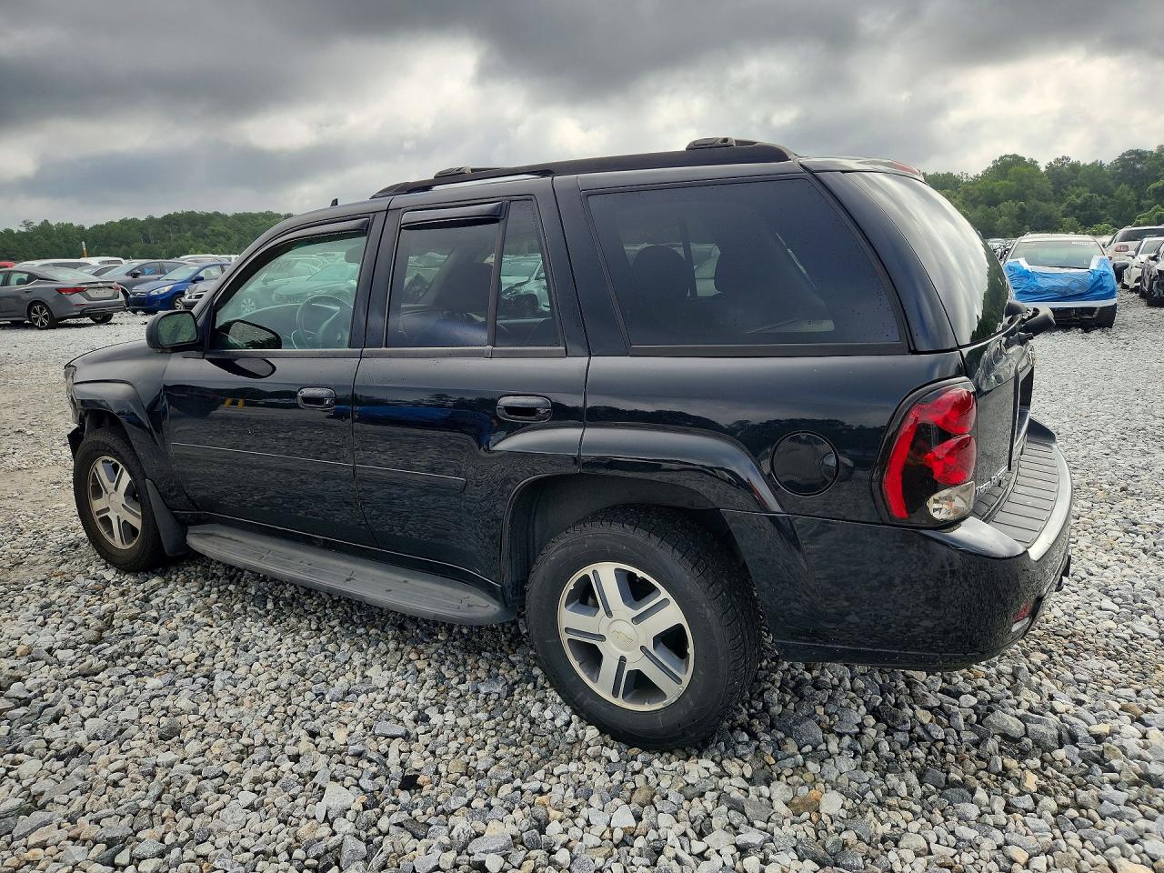 2007 Chevrolet Trailblazer Ls Black vin: 1GNDT13S472299865