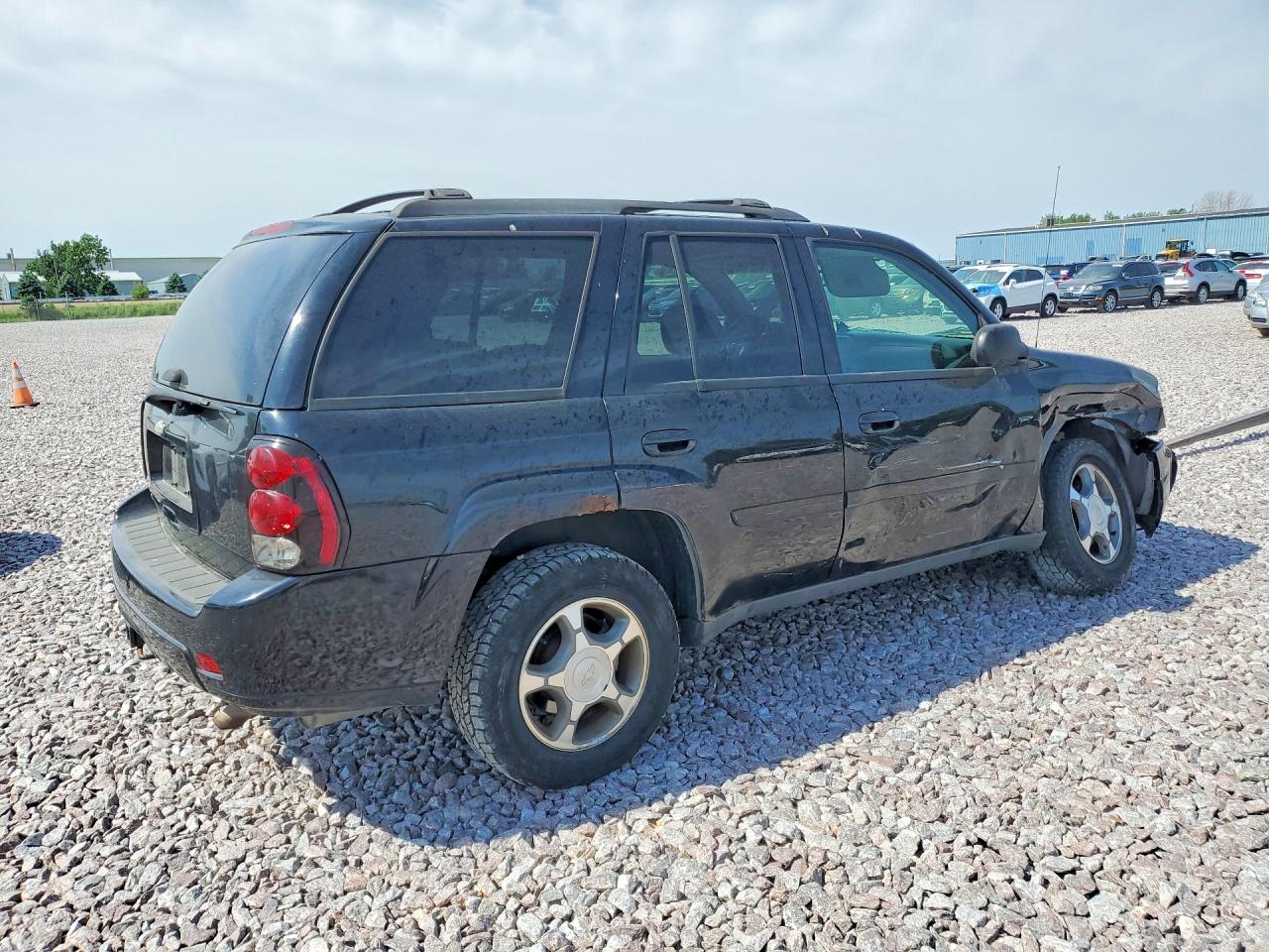 2008 Chevrolet Trailblazer Ls Black vin: 1GNDT13S482132018