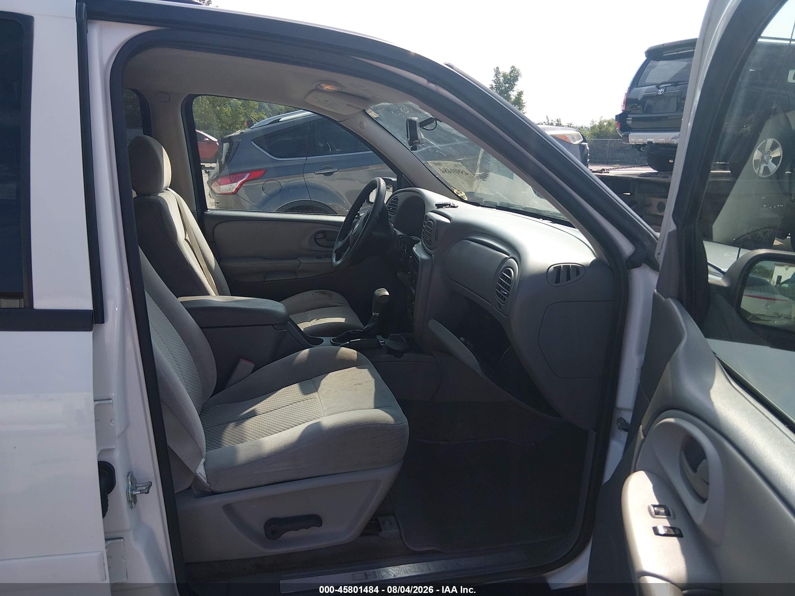 2008 Chevrolet Trailblazer Fleet White vin: 1GNDT13S482154133