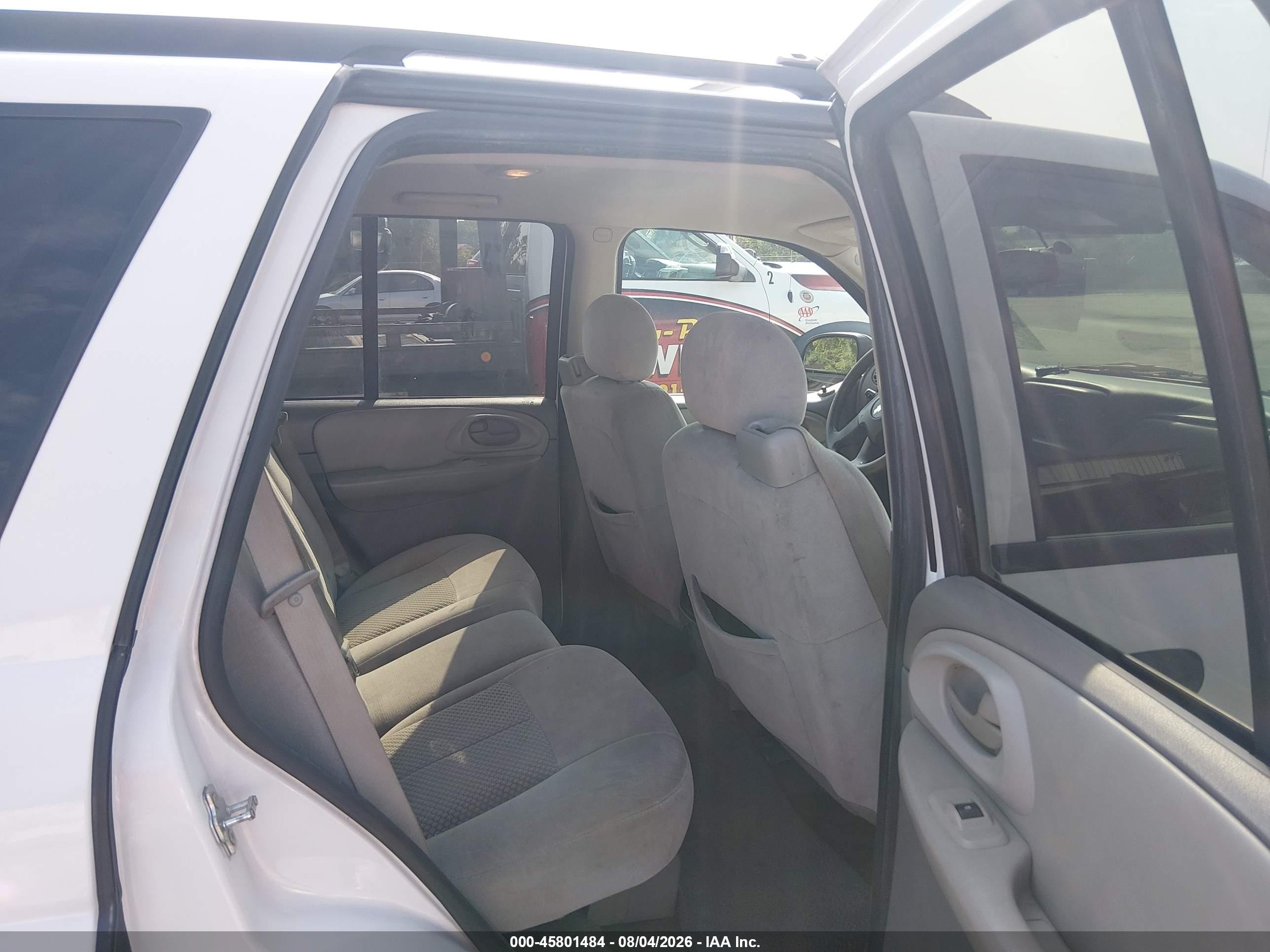 2008 Chevrolet Trailblazer Fleet White vin: 1GNDT13S482154133