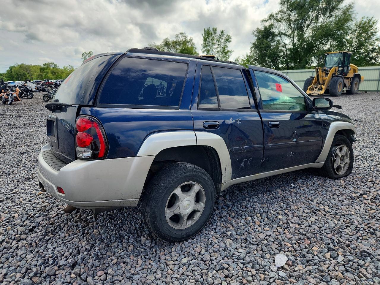 2008 Chevrolet Trailblazer Ls Blue vin: 1GNDT13S482243295