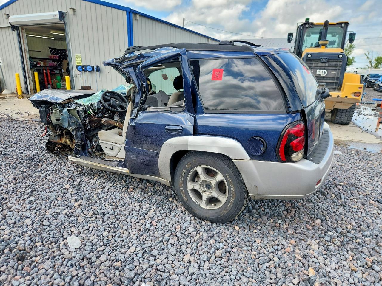 2008 Chevrolet Trailblazer Ls Blue vin: 1GNDT13S482243295