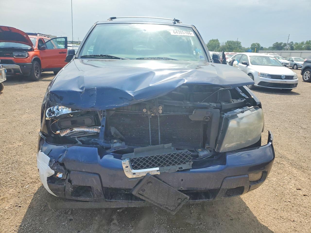 2008 Chevrolet Trailblazer Ls Blue vin: 1GNDT13S482249145