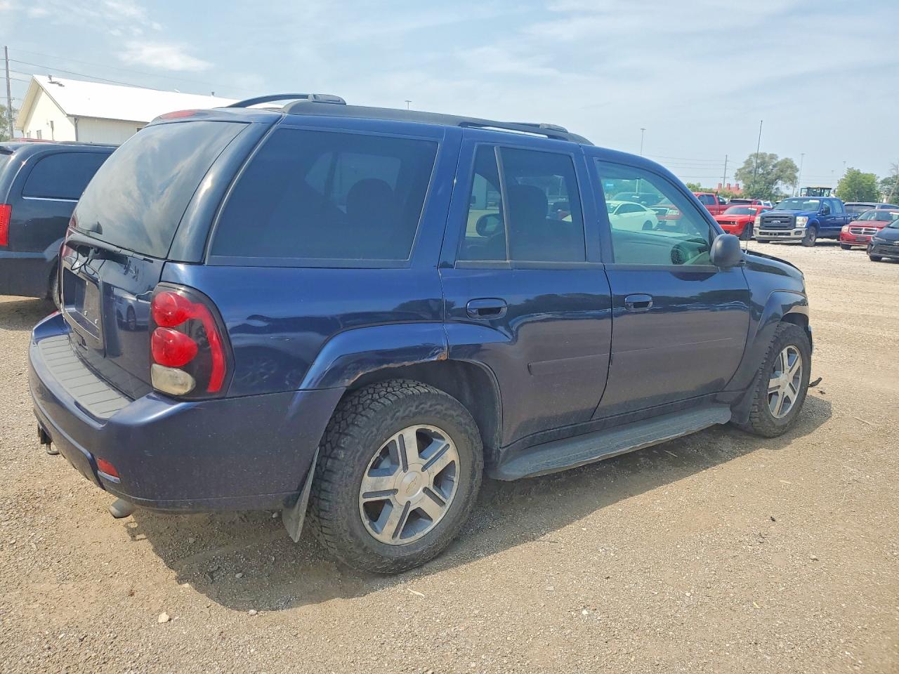 2008 Chevrolet Trailblazer Ls Blue vin: 1GNDT13S482249145