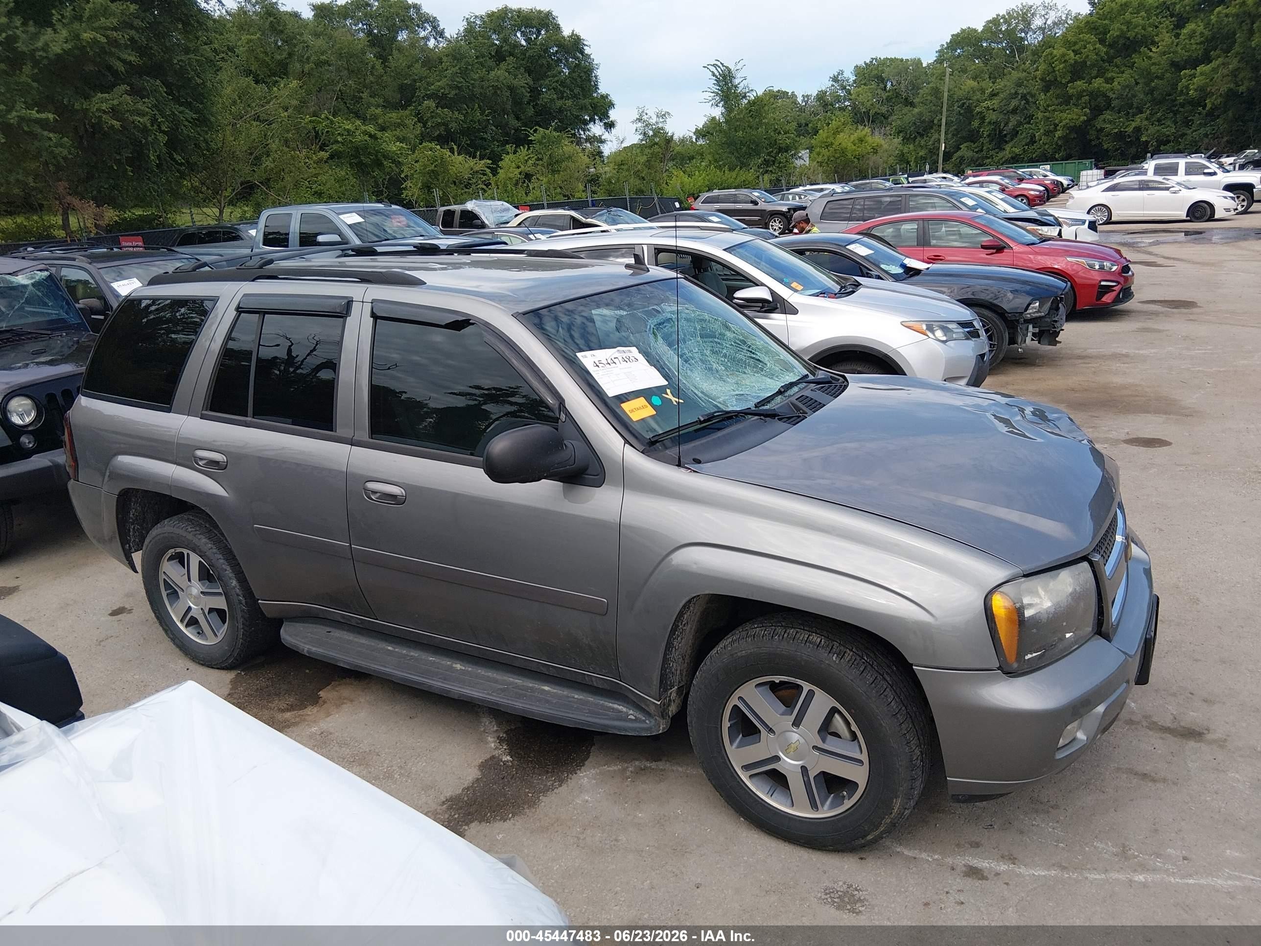 2008 Chevrolet Trailblazer Lt Silver vin: 1GNDT13S482250103