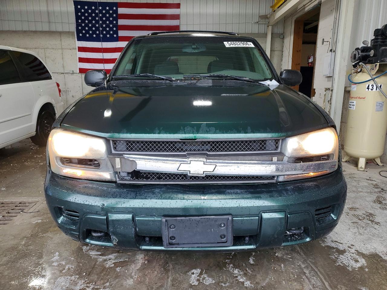 2002 Chevrolet Trailblazer Green vin: 1GNDT13S522245032