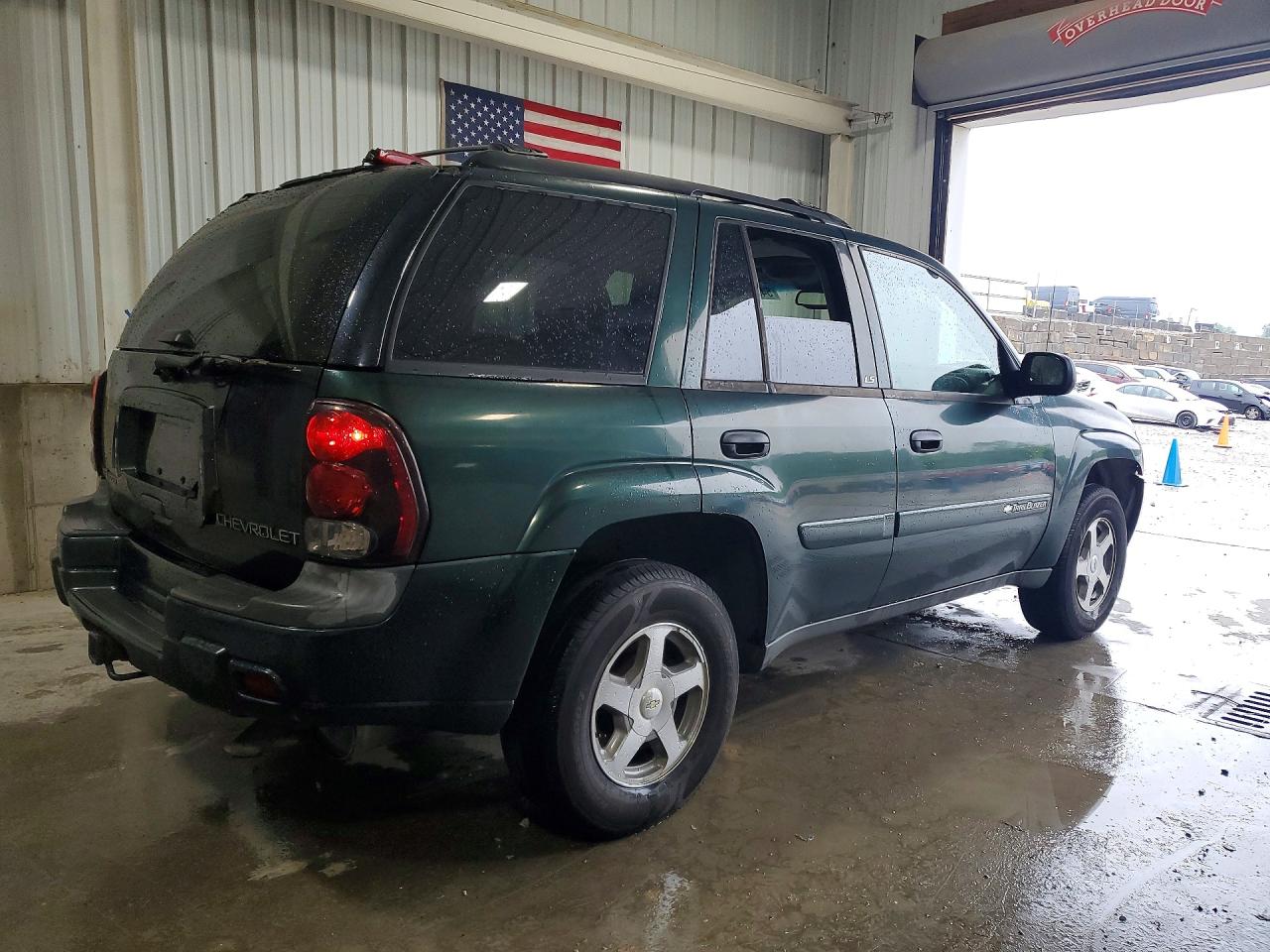 2002 Chevrolet Trailblazer Green vin: 1GNDT13S522245032