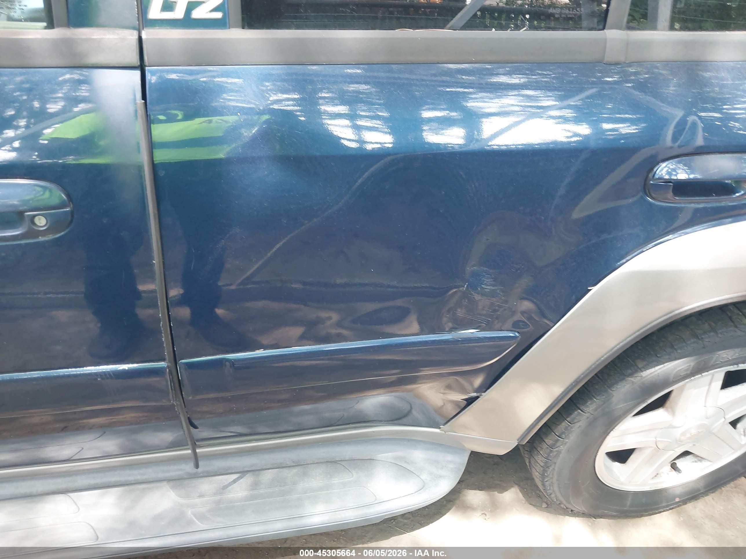 2002 Chevrolet Trailblazer Ltz Blue vin: 1GNDT13S522274661