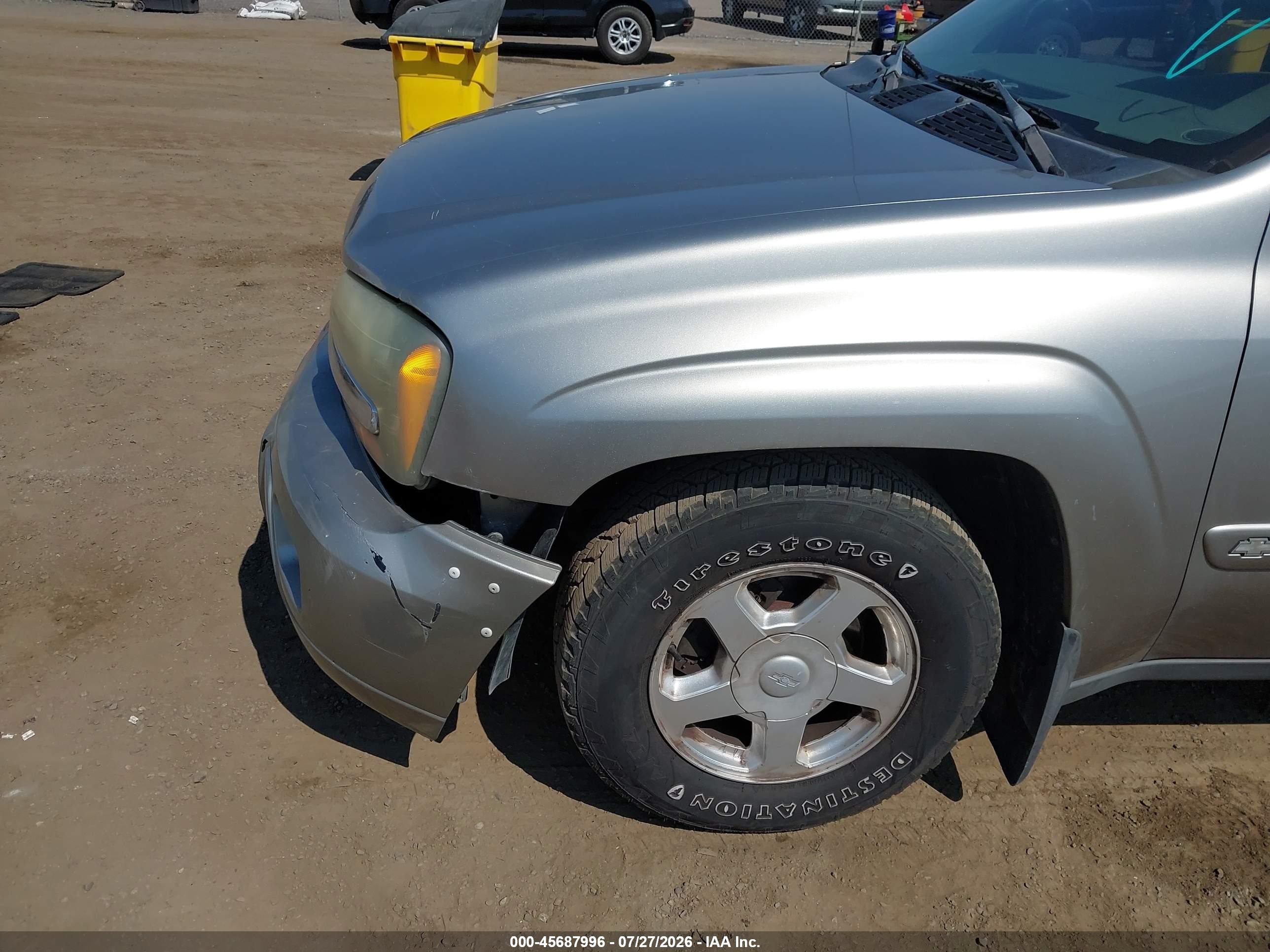 2002 Chevrolet Trailblazer Ls Silver vin: 1GNDT13S522369009