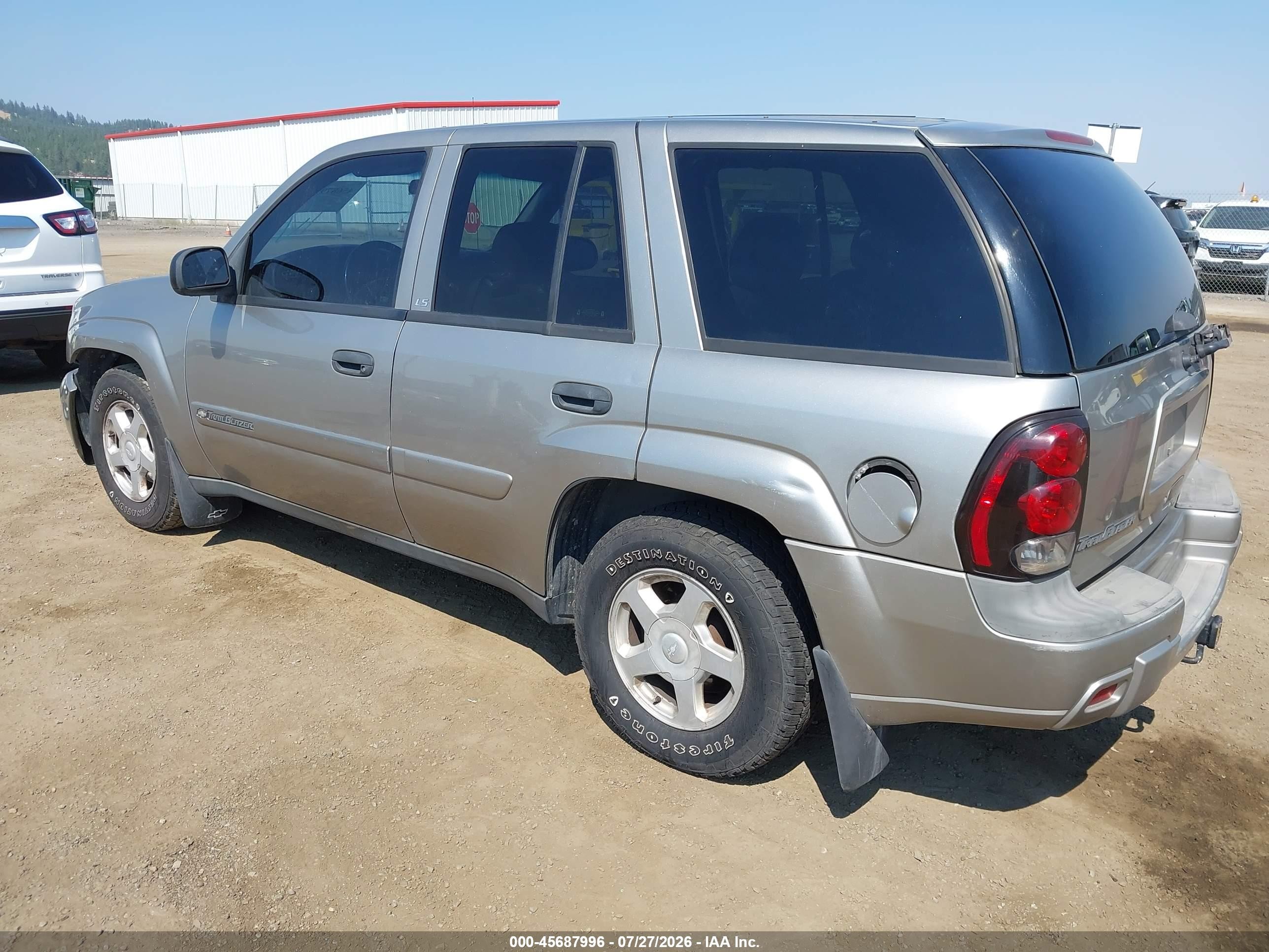 2002 Chevrolet Trailblazer Ls Silver vin: 1GNDT13S522369009