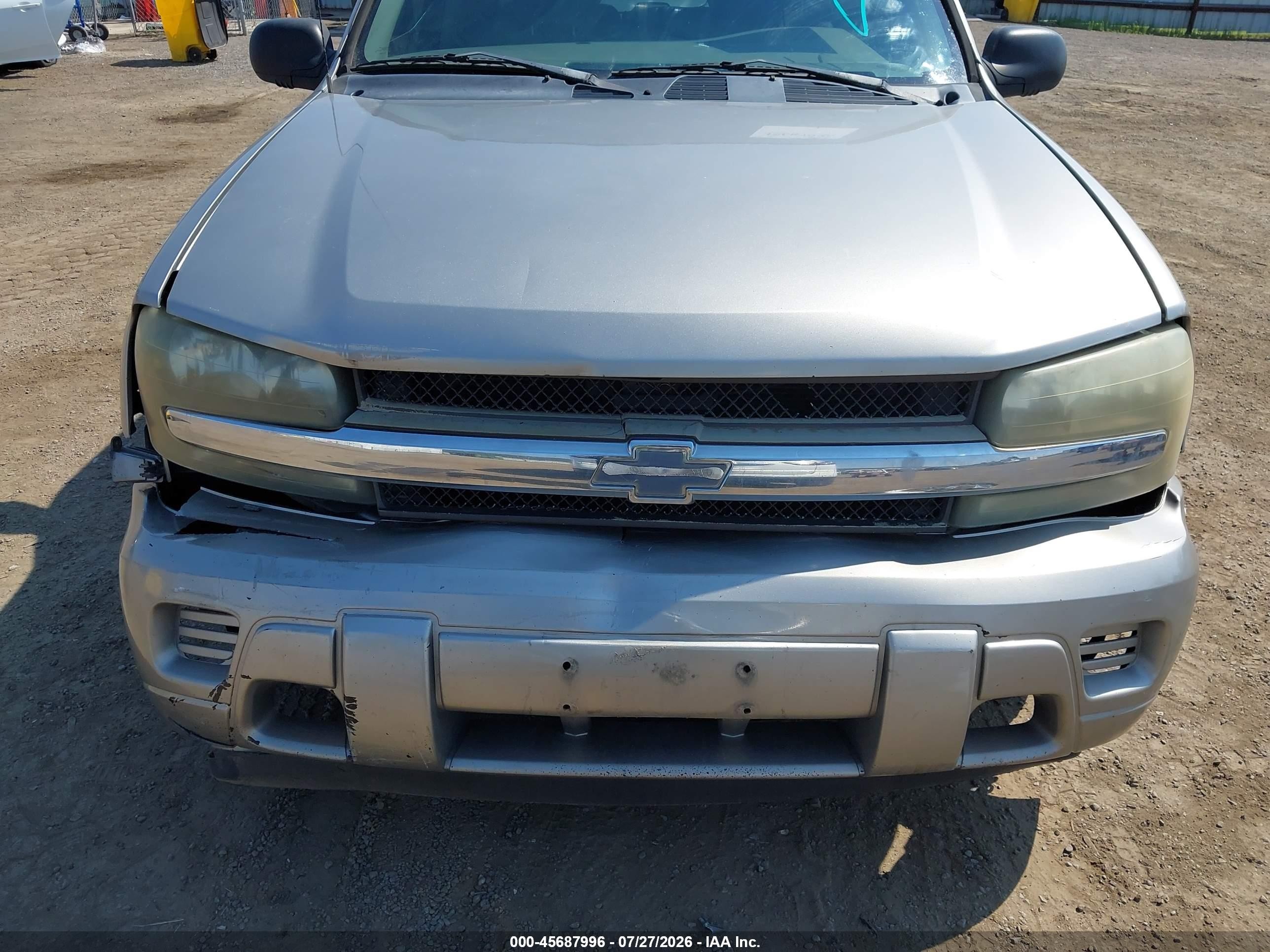 2002 Chevrolet Trailblazer Ls Silver vin: 1GNDT13S522369009