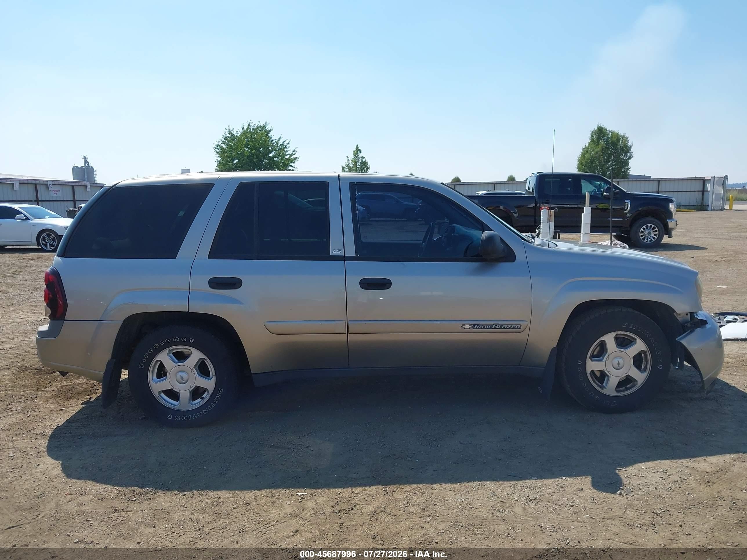 2002 Chevrolet Trailblazer Ls Silver vin: 1GNDT13S522369009