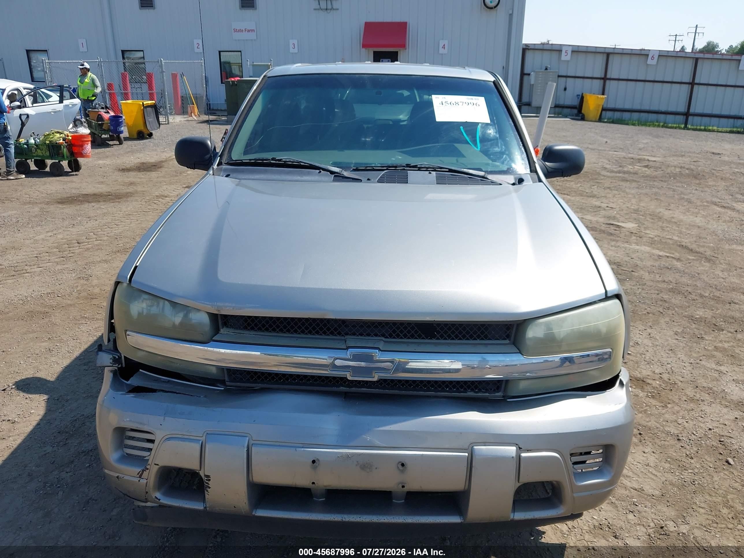 2002 Chevrolet Trailblazer Ls Silver vin: 1GNDT13S522369009