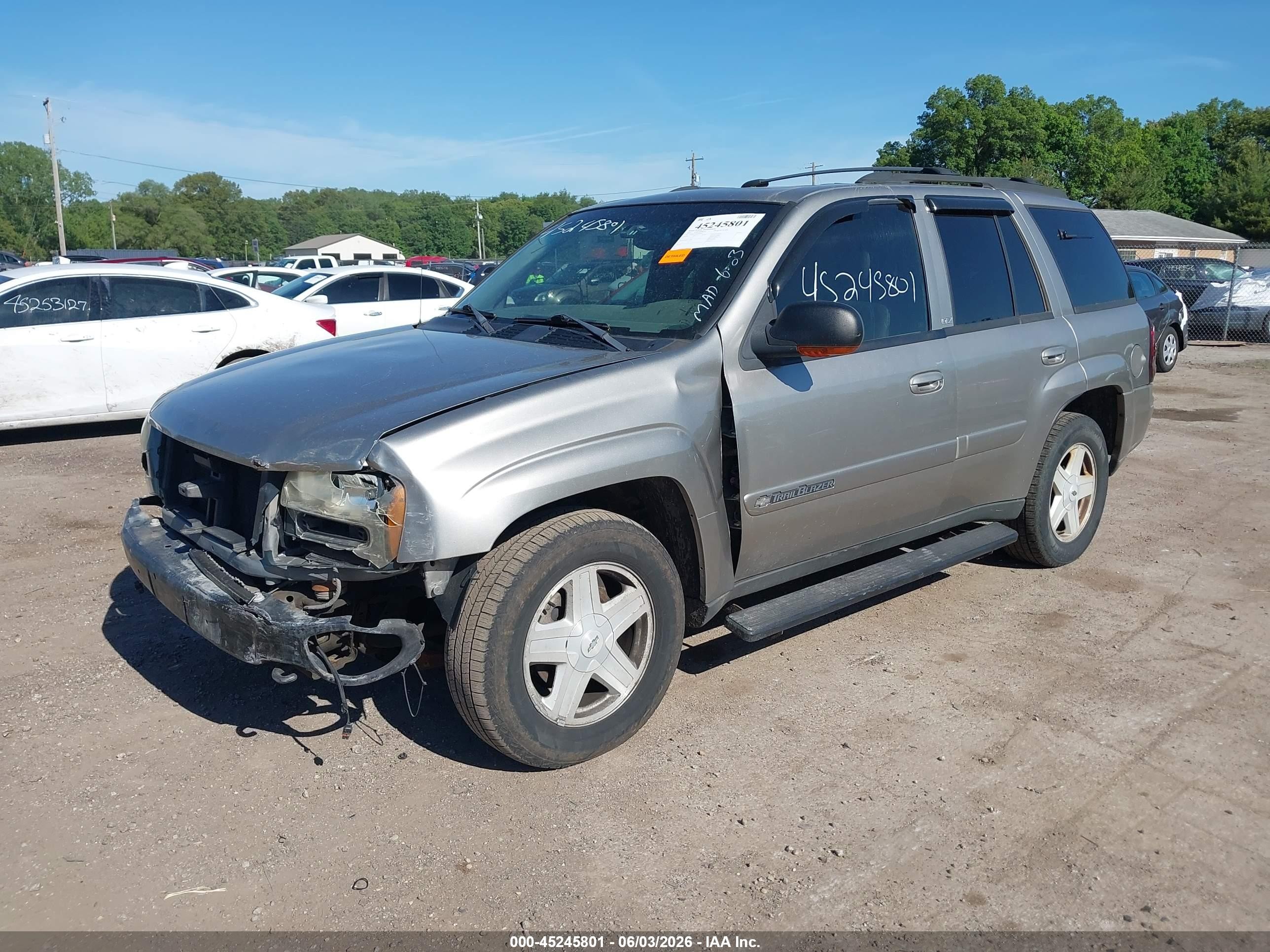 2002 Chevrolet Trailblazer Ltz Champagne vin: 1GNDT13S522394556