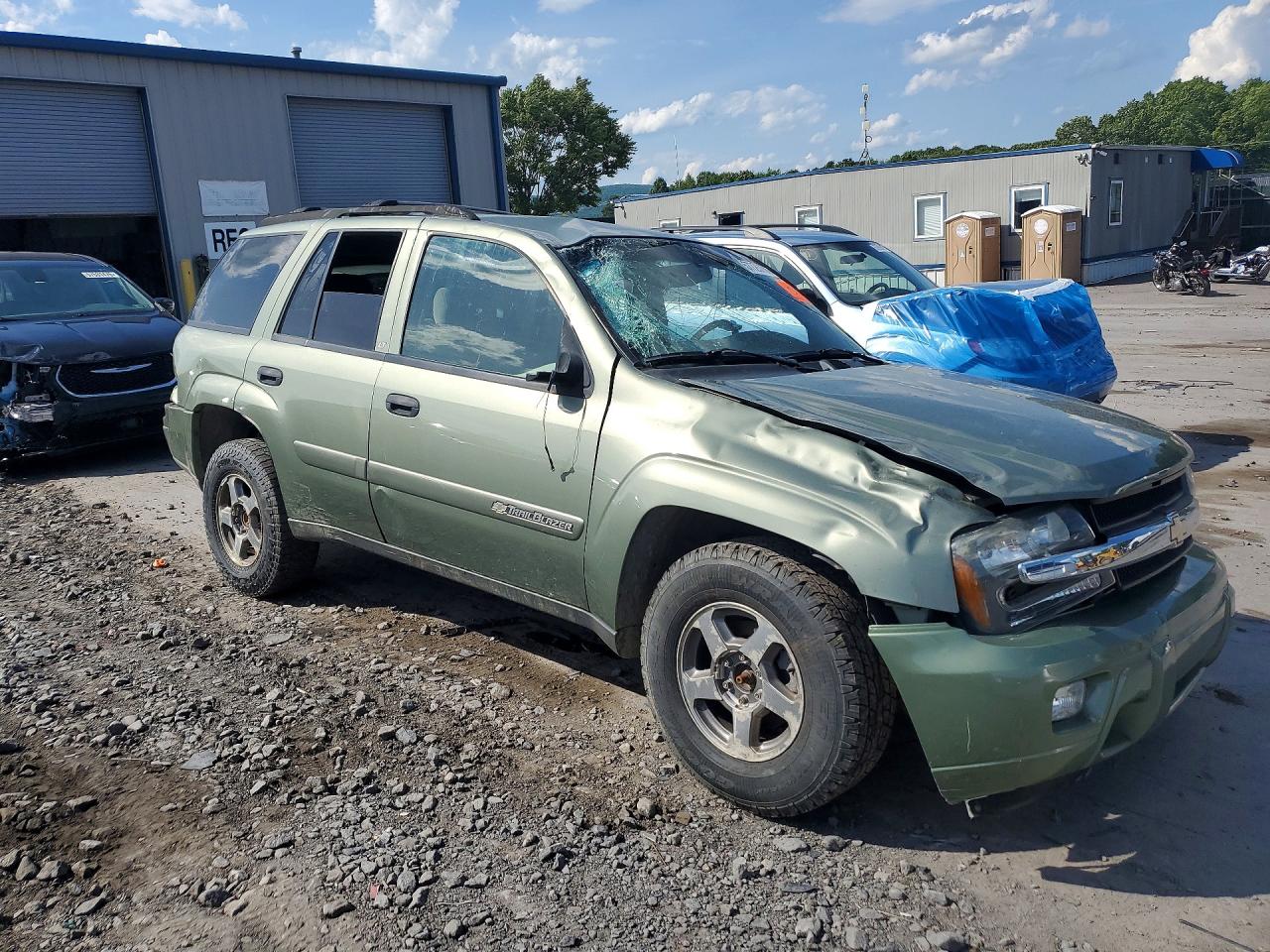 2003 Chevrolet Trailblazer Green vin: 1GNDT13S532374213
