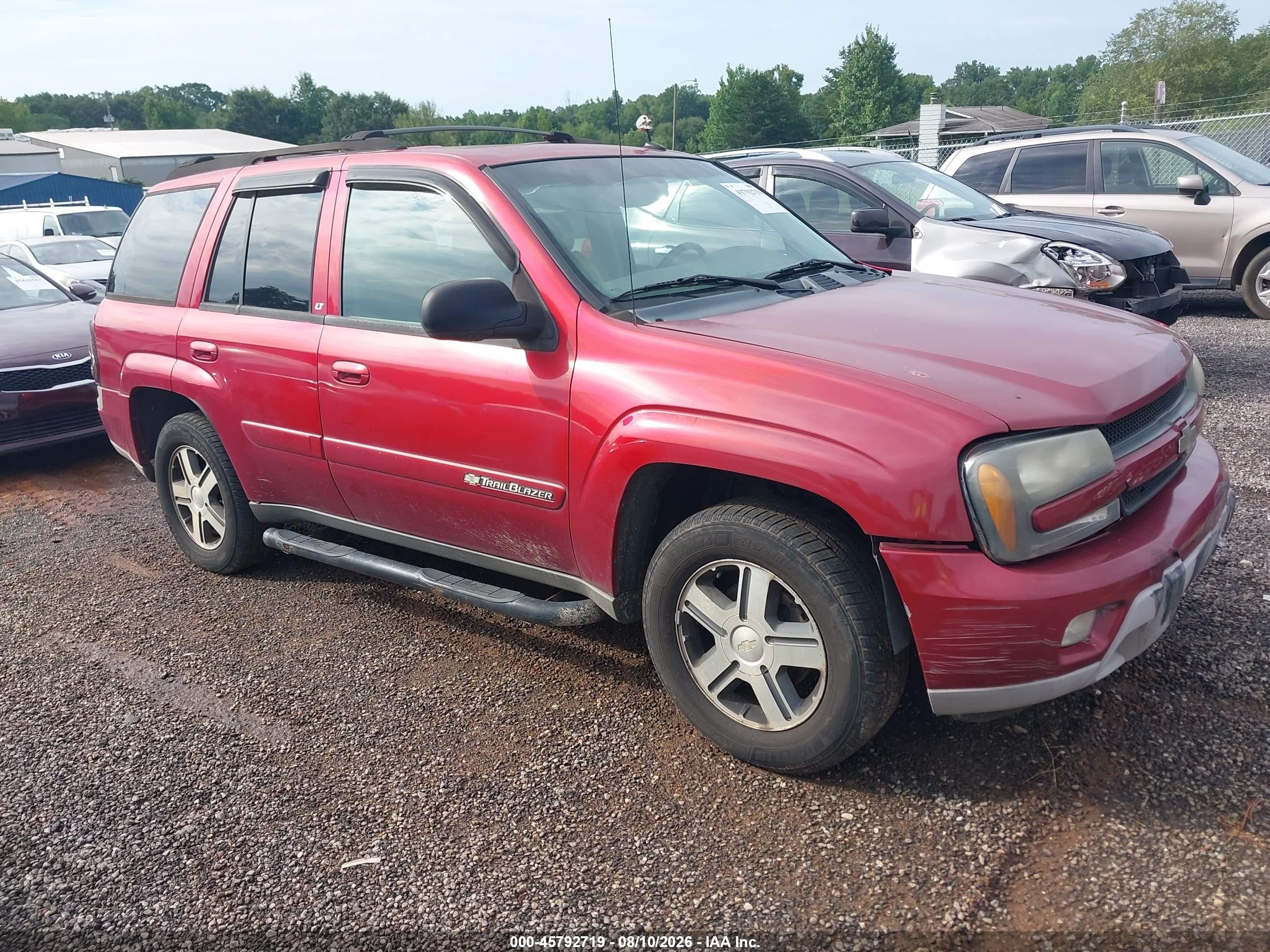 2004 Chevrolet Trailblazer Lt Red vin: 1GNDT13S542158475