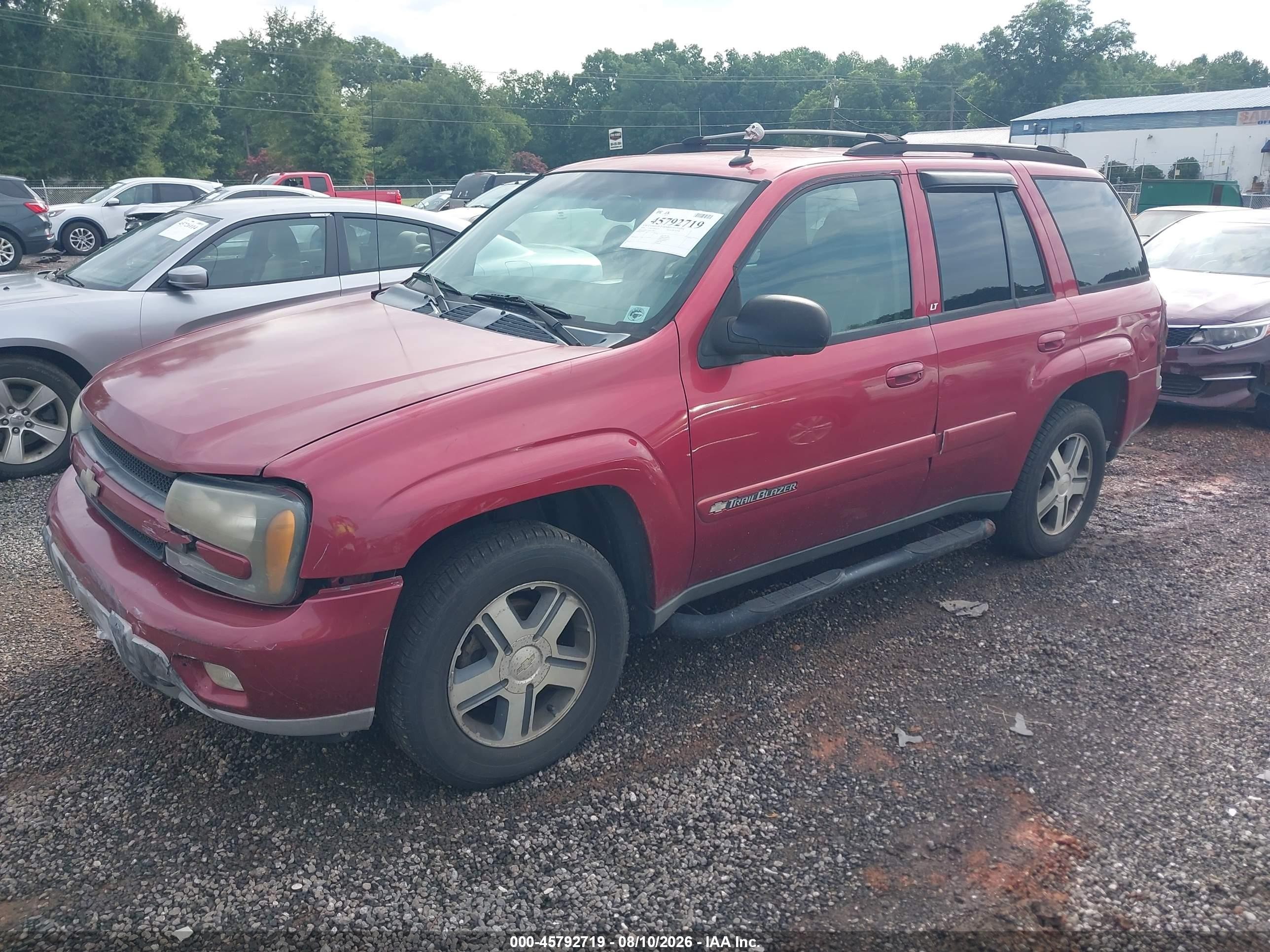 2004 Chevrolet Trailblazer Lt Red vin: 1GNDT13S542158475