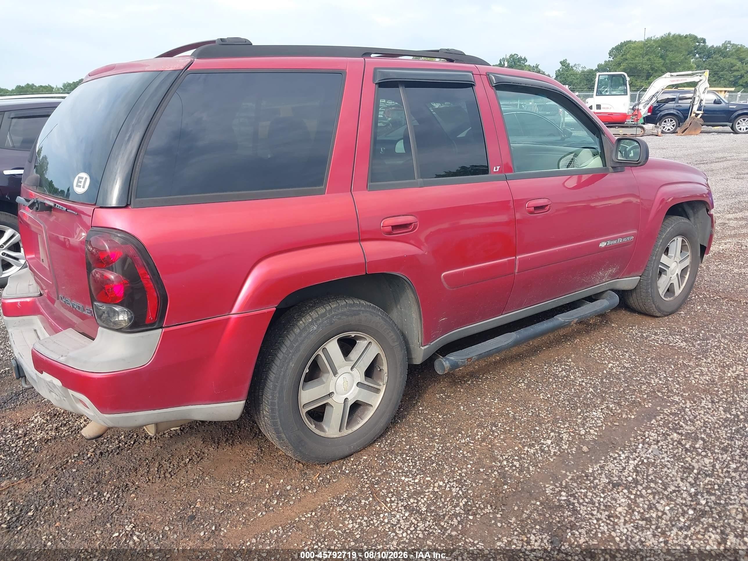 2004 Chevrolet Trailblazer Lt Red vin: 1GNDT13S542158475
