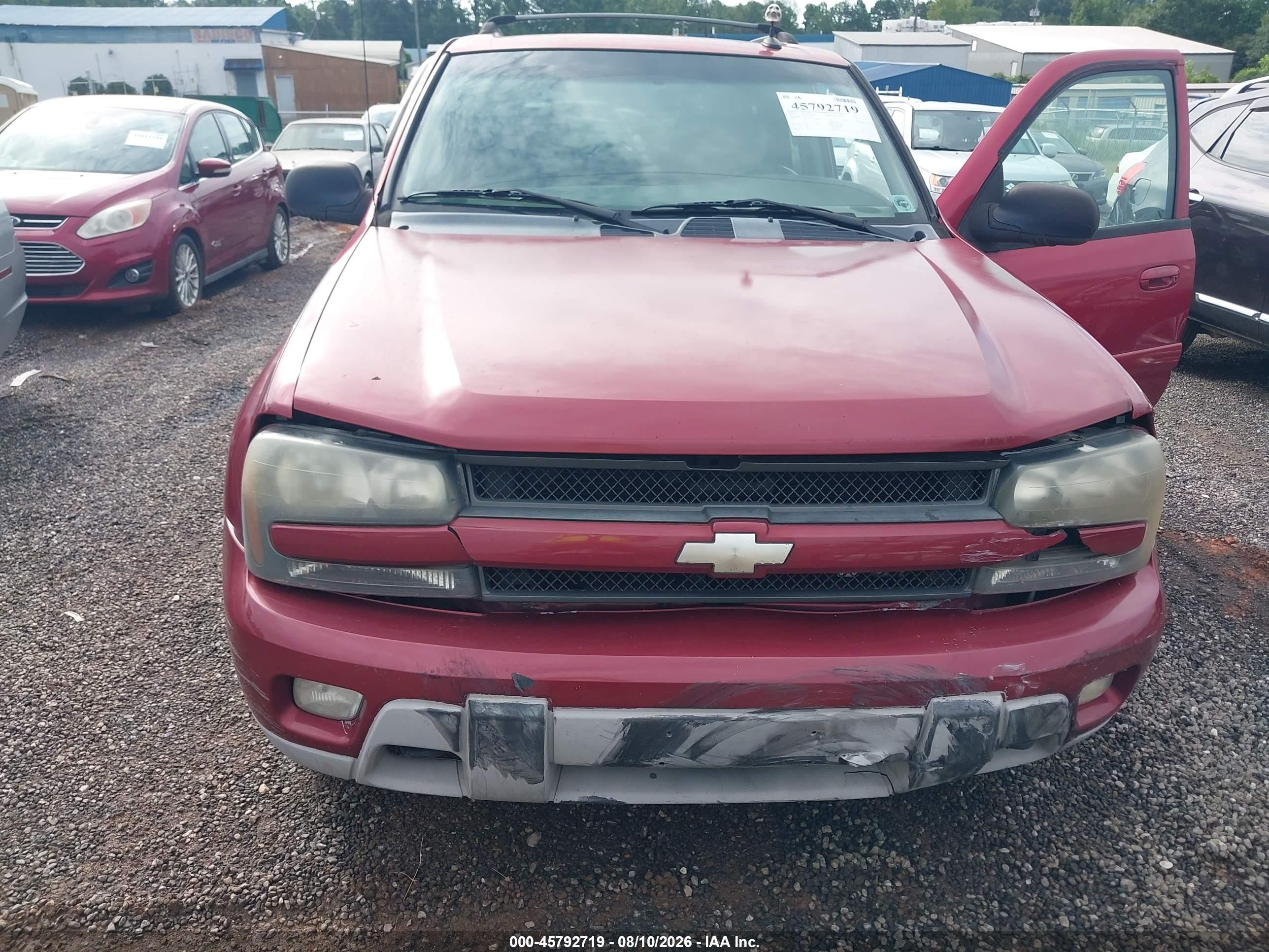 2004 Chevrolet Trailblazer Lt Red vin: 1GNDT13S542158475