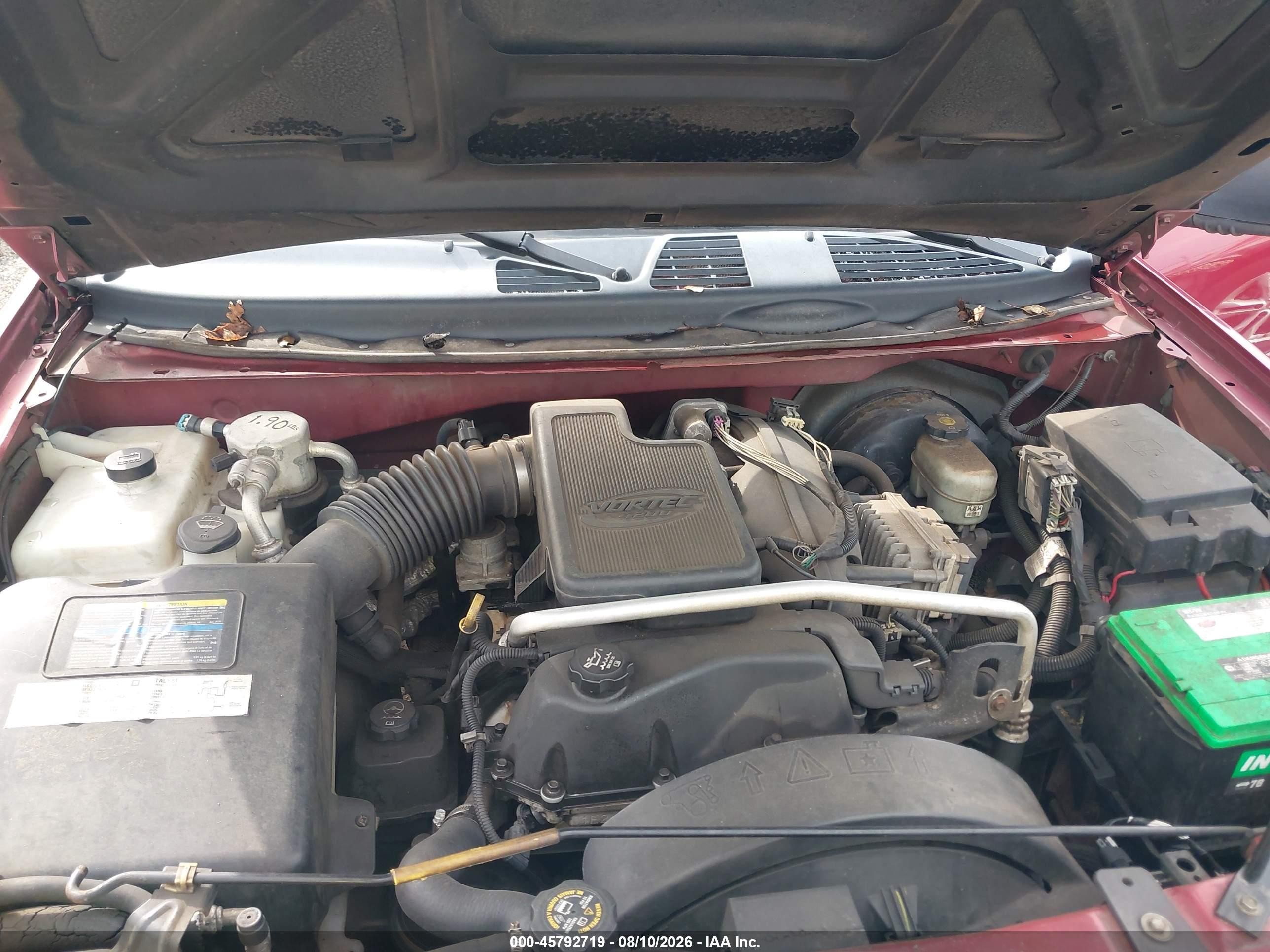 2004 Chevrolet Trailblazer Lt Red vin: 1GNDT13S542158475