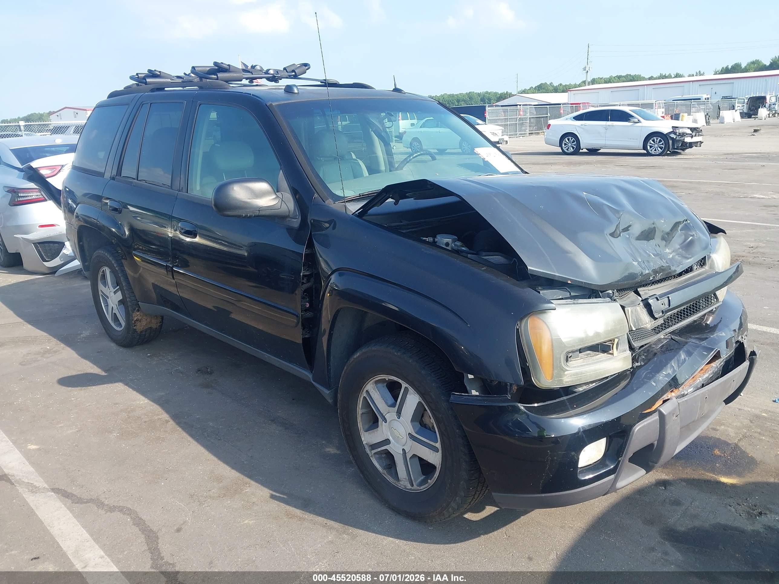 2005 Chevrolet Trailblazer Lt Black vin: 1GNDT13S552253085