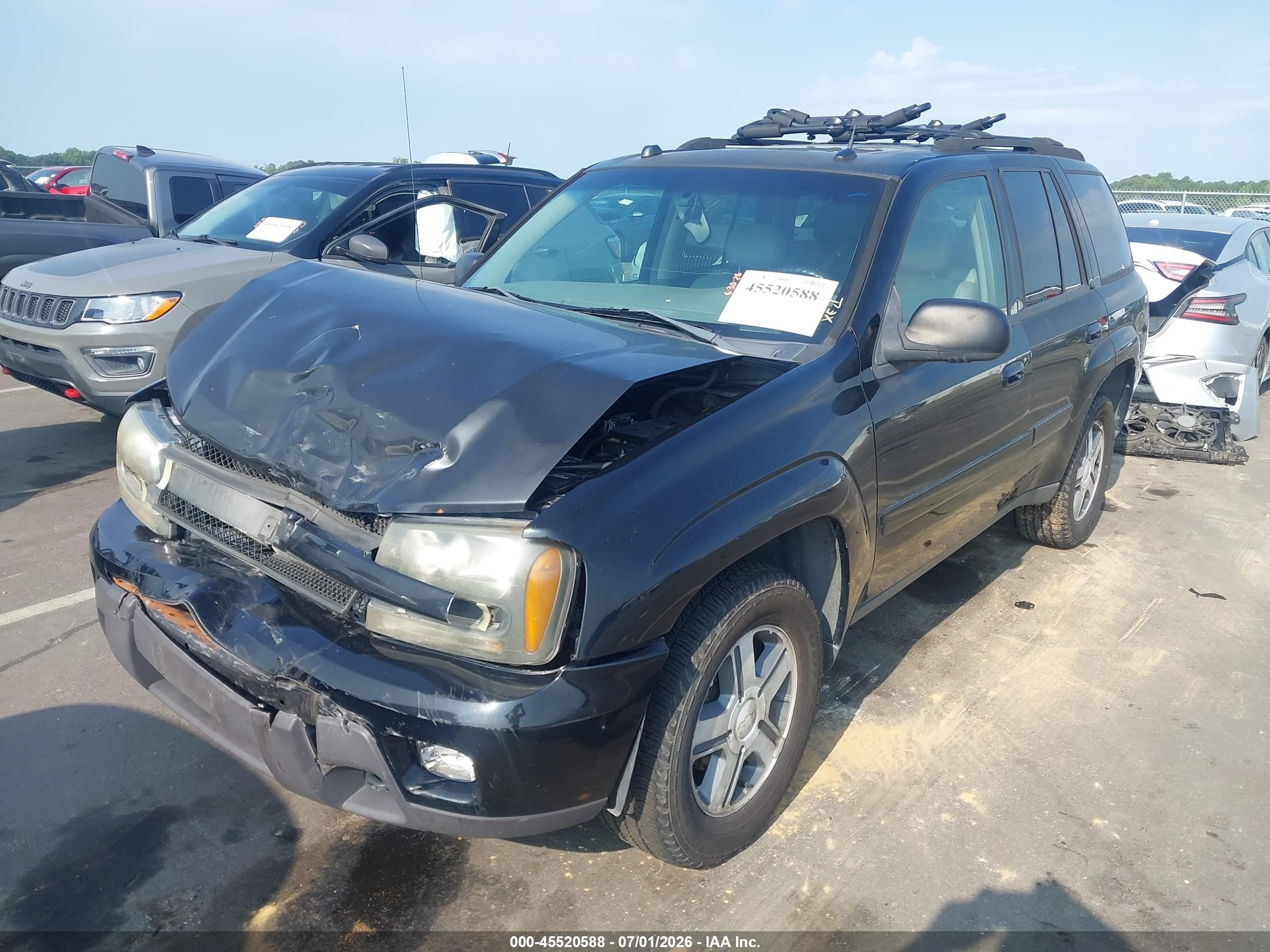 2005 Chevrolet Trailblazer Lt Black vin: 1GNDT13S552253085