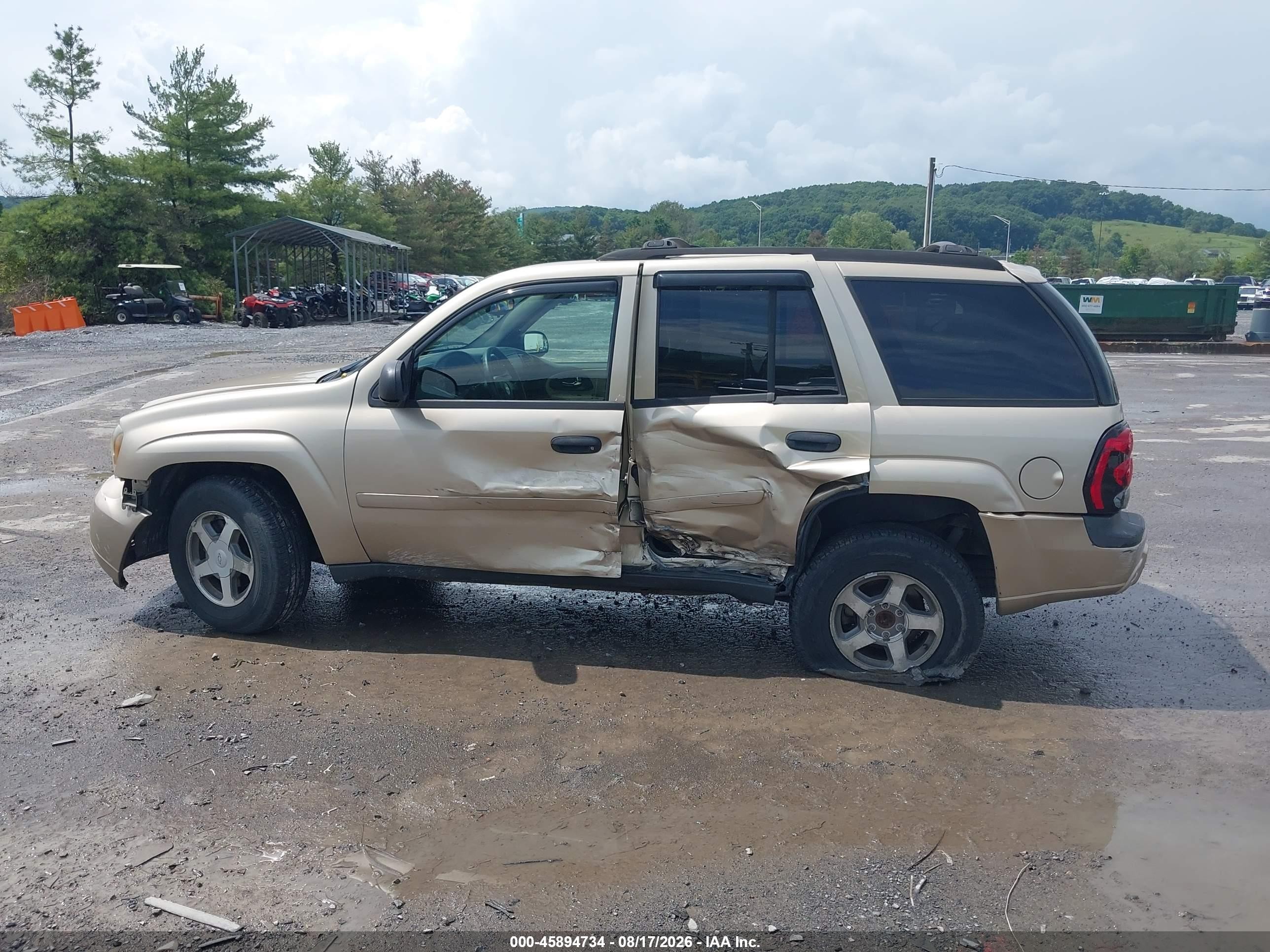 2006 Chevrolet Trailblazer Ls Золотой vin: 1GNDT13S562248986