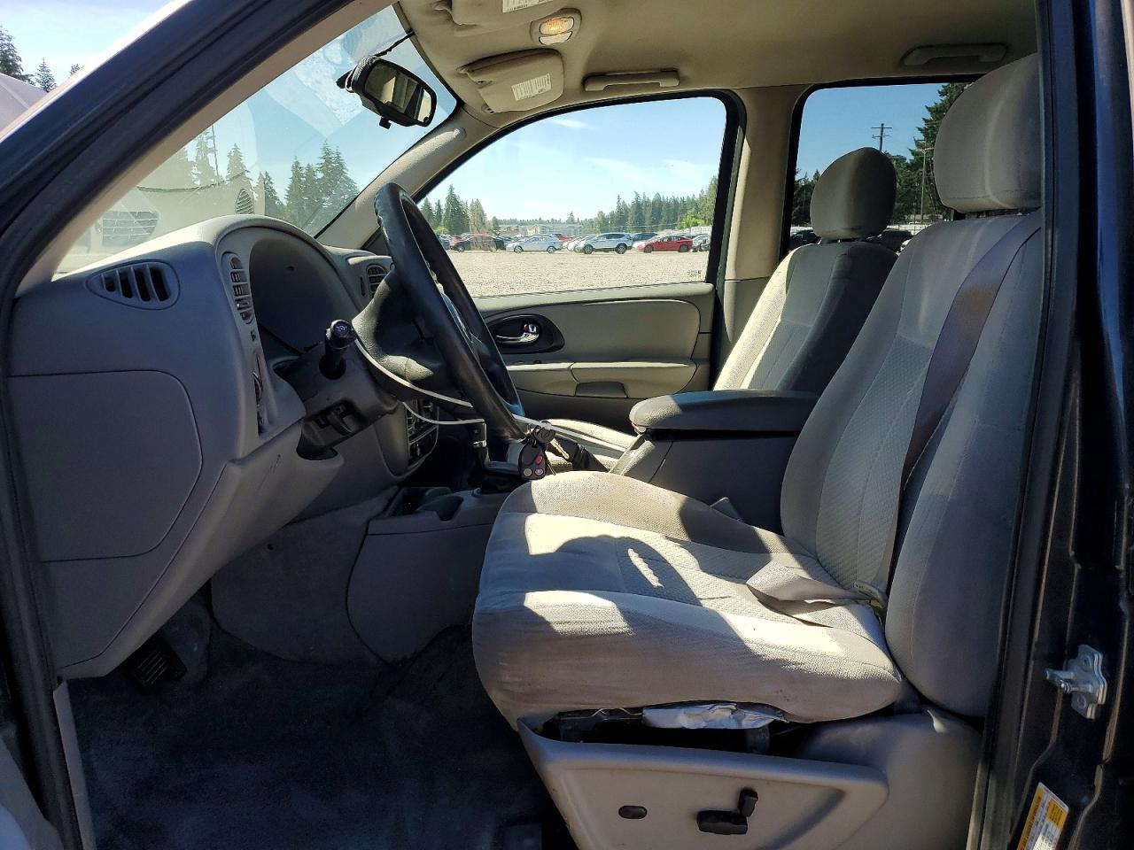 2007 Chevrolet Trailblazer Ls Gray vin: 1GNDT13S572170596