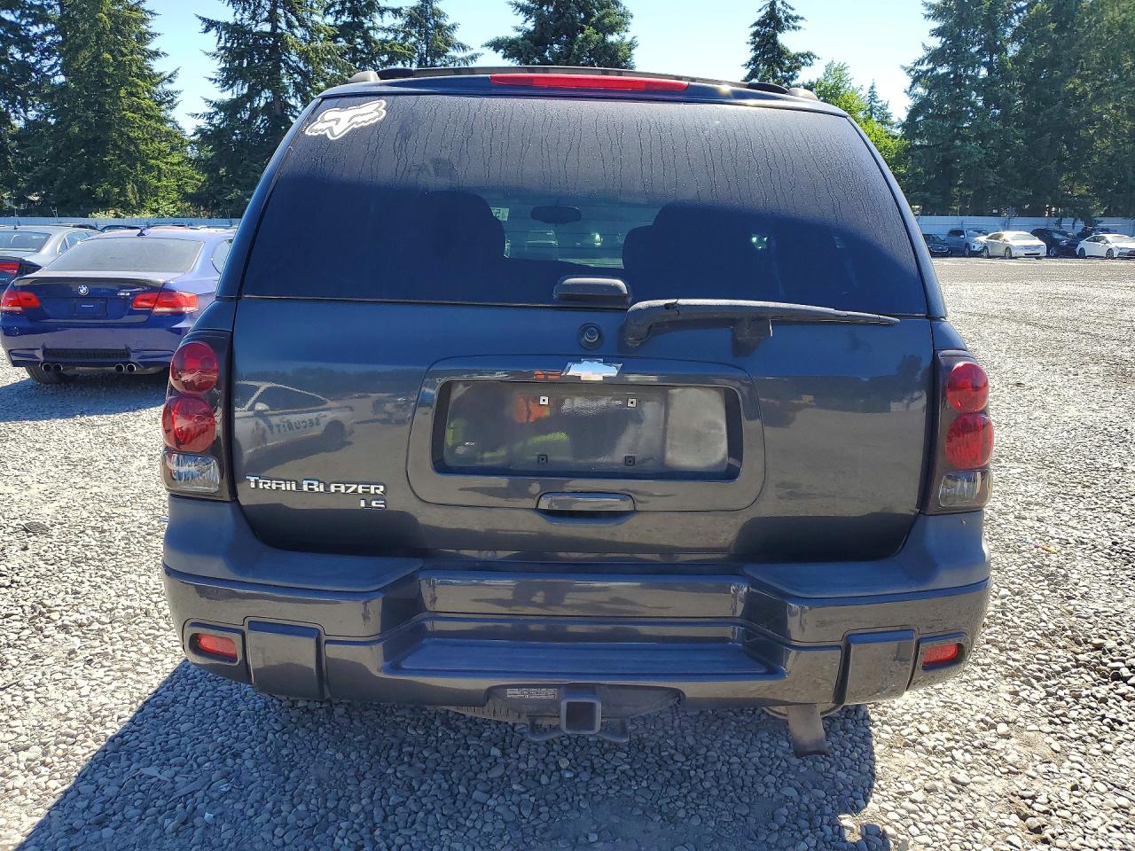 2007 Chevrolet Trailblazer Ls Gray vin: 1GNDT13S572170596