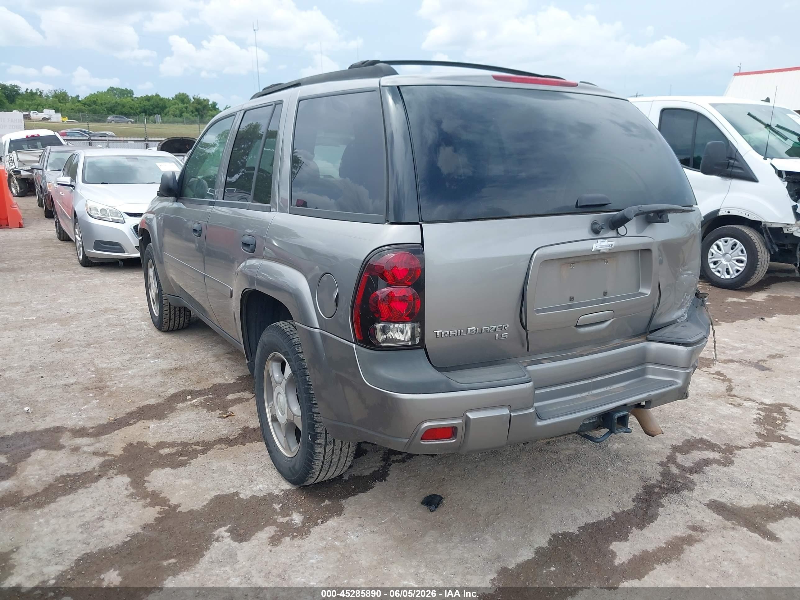 2007 Chevrolet Trailblazer Ls Silver vin: 1GNDT13S572183705