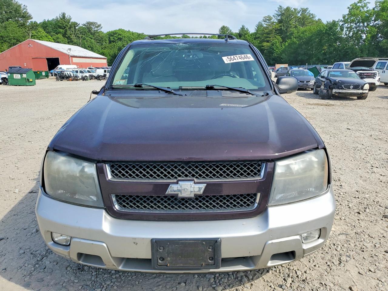 2008 Chevrolet Trailblazer Ls Фиолетовый vin: 1GNDT13S582166789