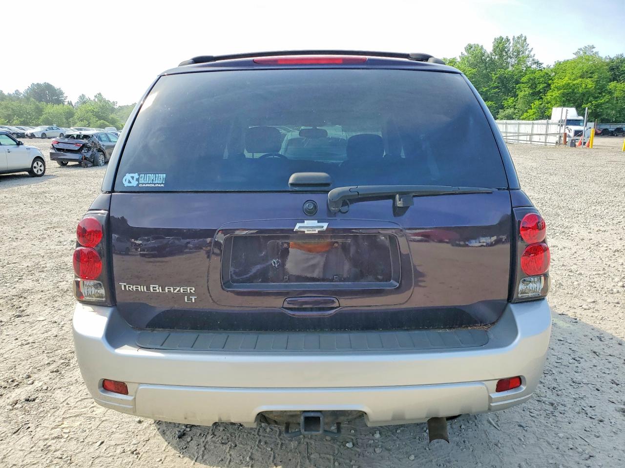 2008 Chevrolet Trailblazer Ls Фиолетовый vin: 1GNDT13S582166789