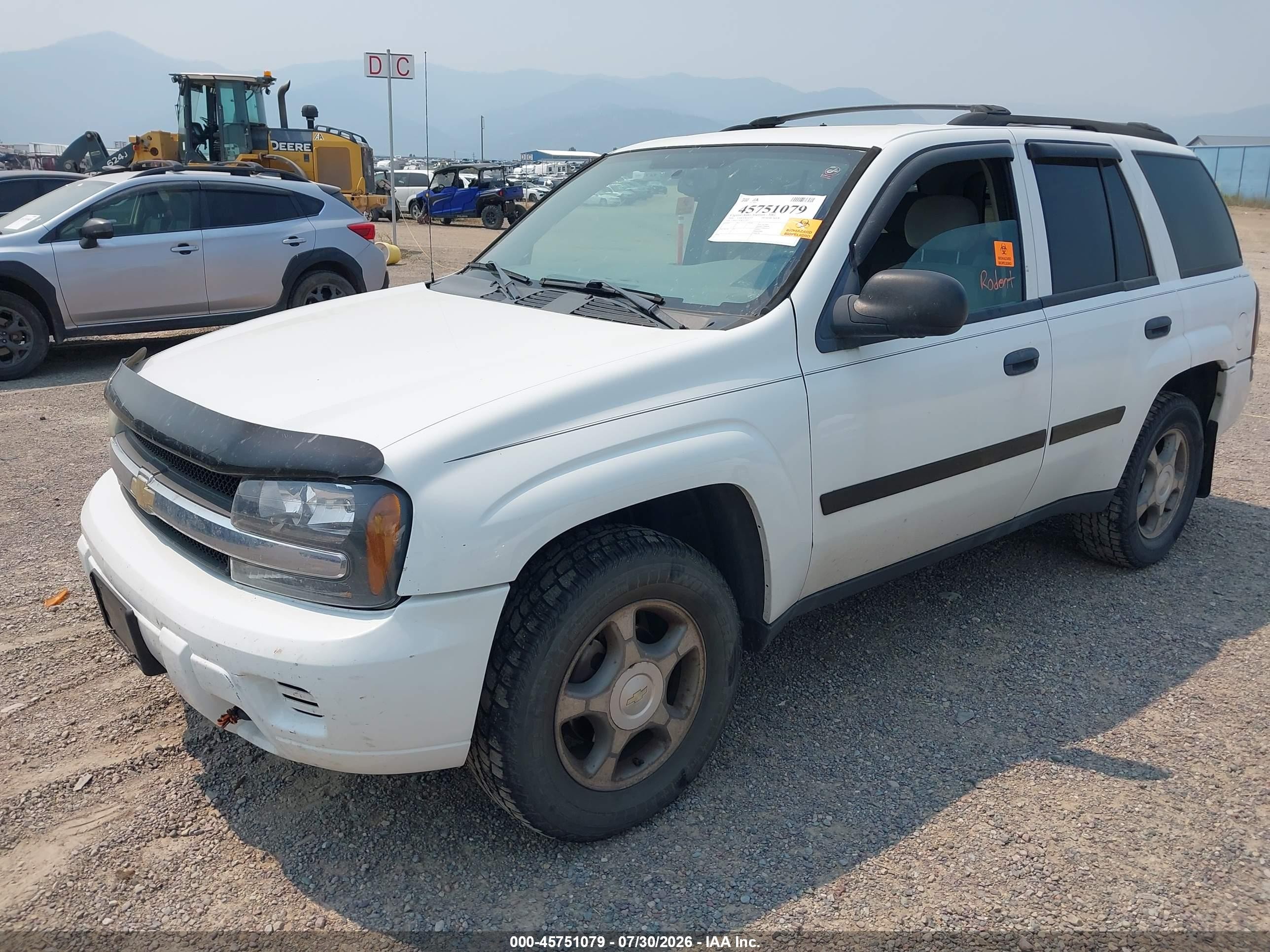 2008 Chevrolet Trailblazer Fleet Белый vin: 1GNDT13S582232287