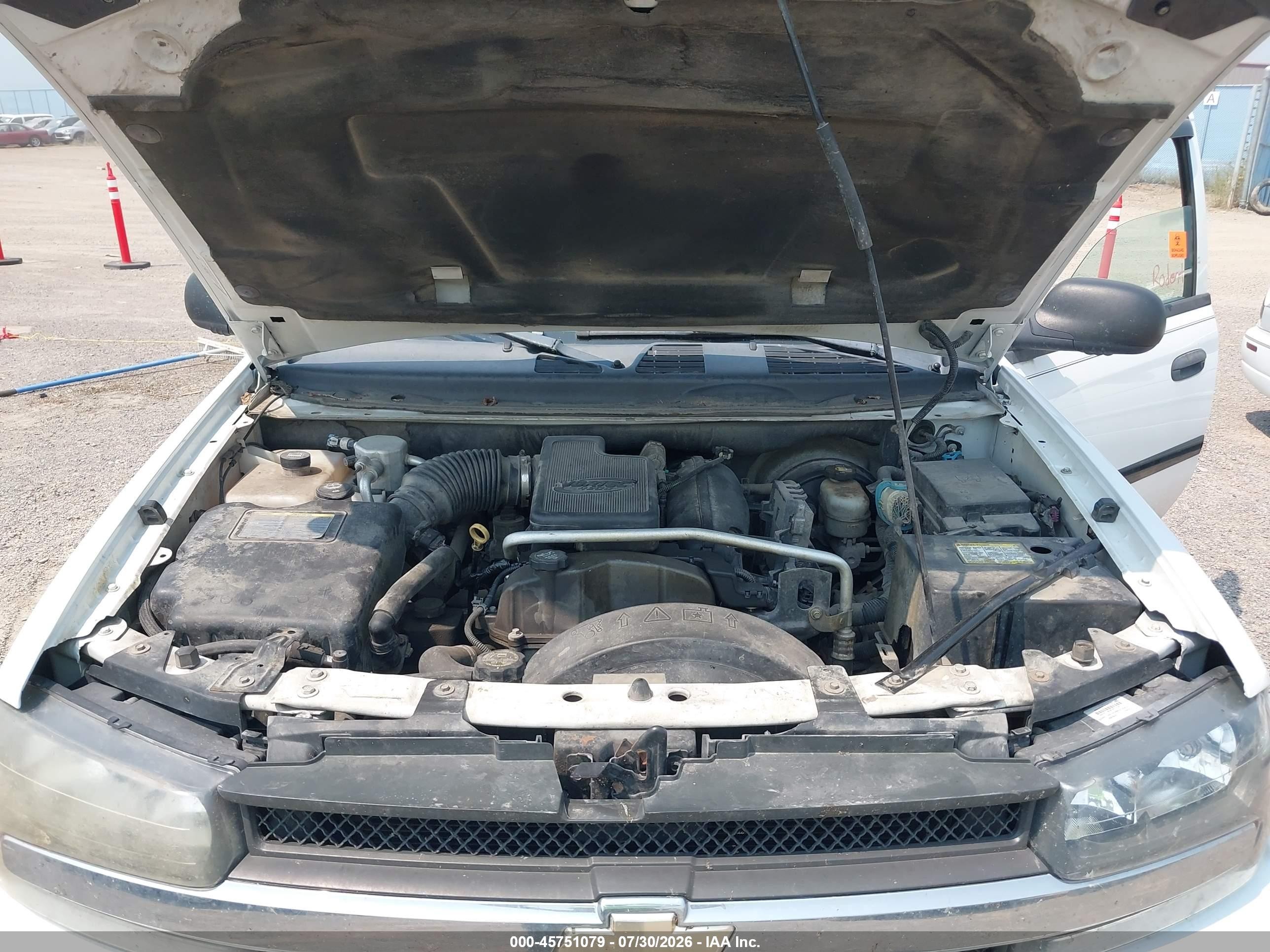 2008 Chevrolet Trailblazer Fleet Белый vin: 1GNDT13S582232287