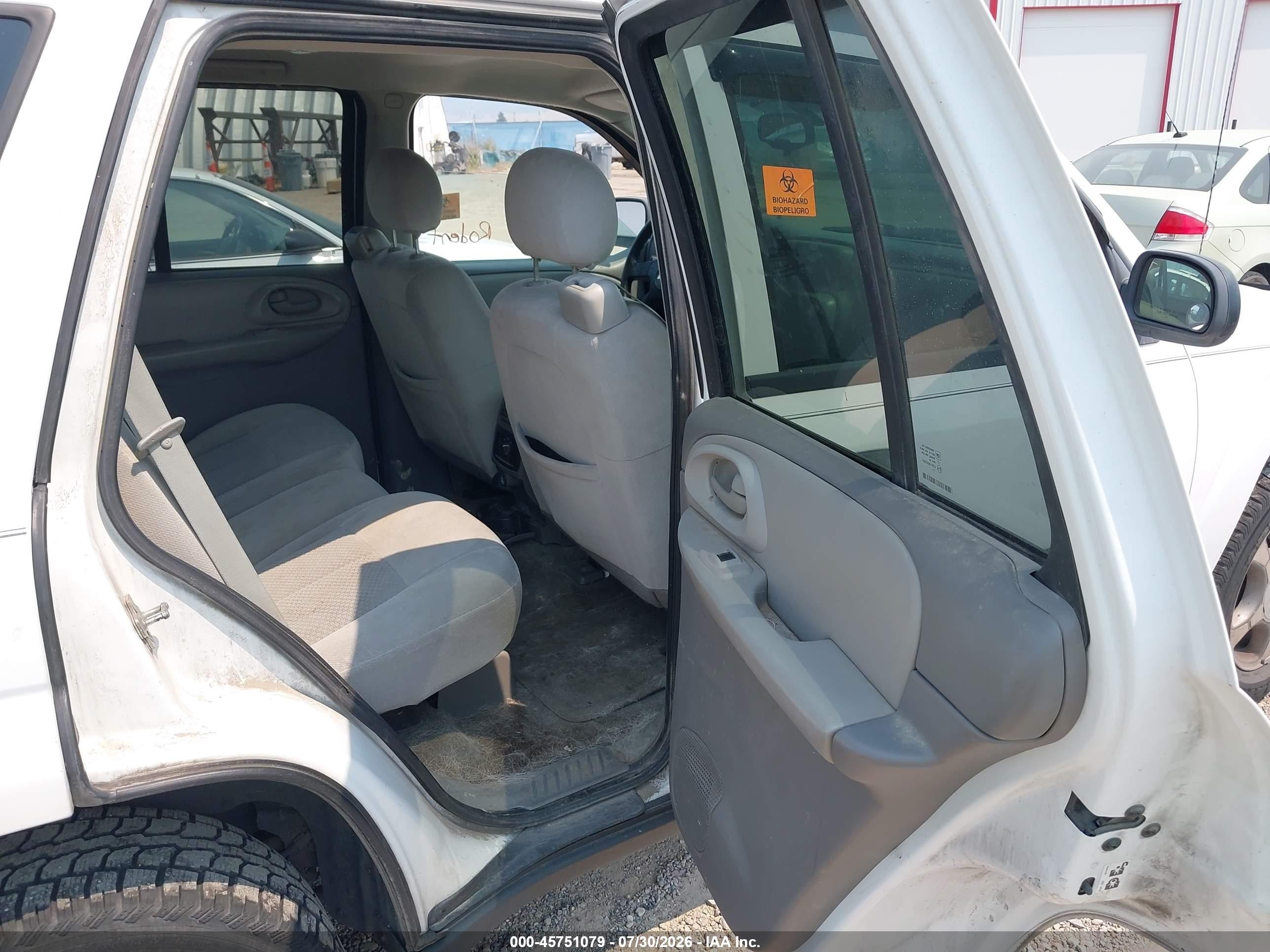 2008 Chevrolet Trailblazer Fleet Белый vin: 1GNDT13S582232287