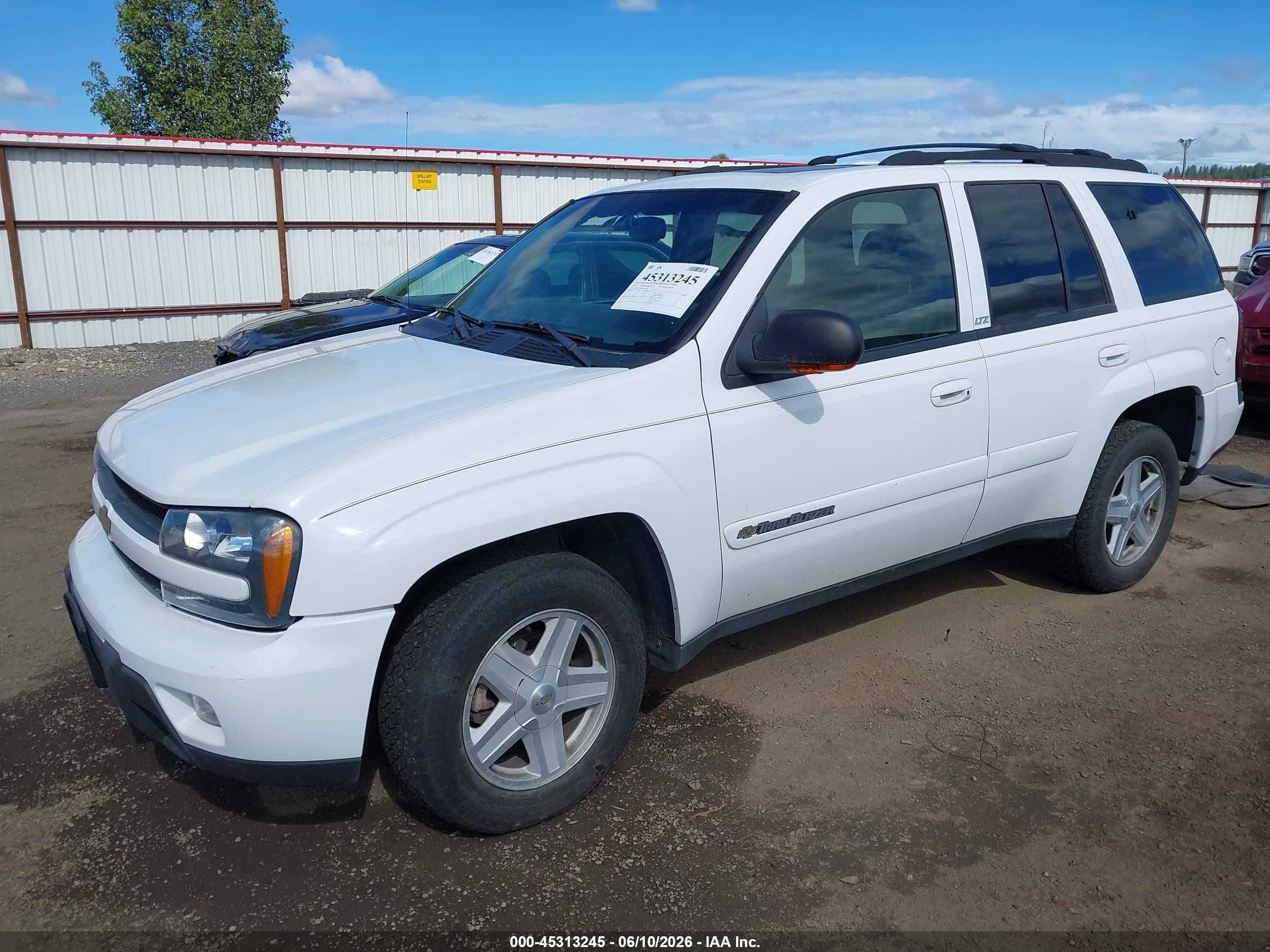 2003 Chevrolet Trailblazer Ltz Белый vin: 1GNDT13S632251410