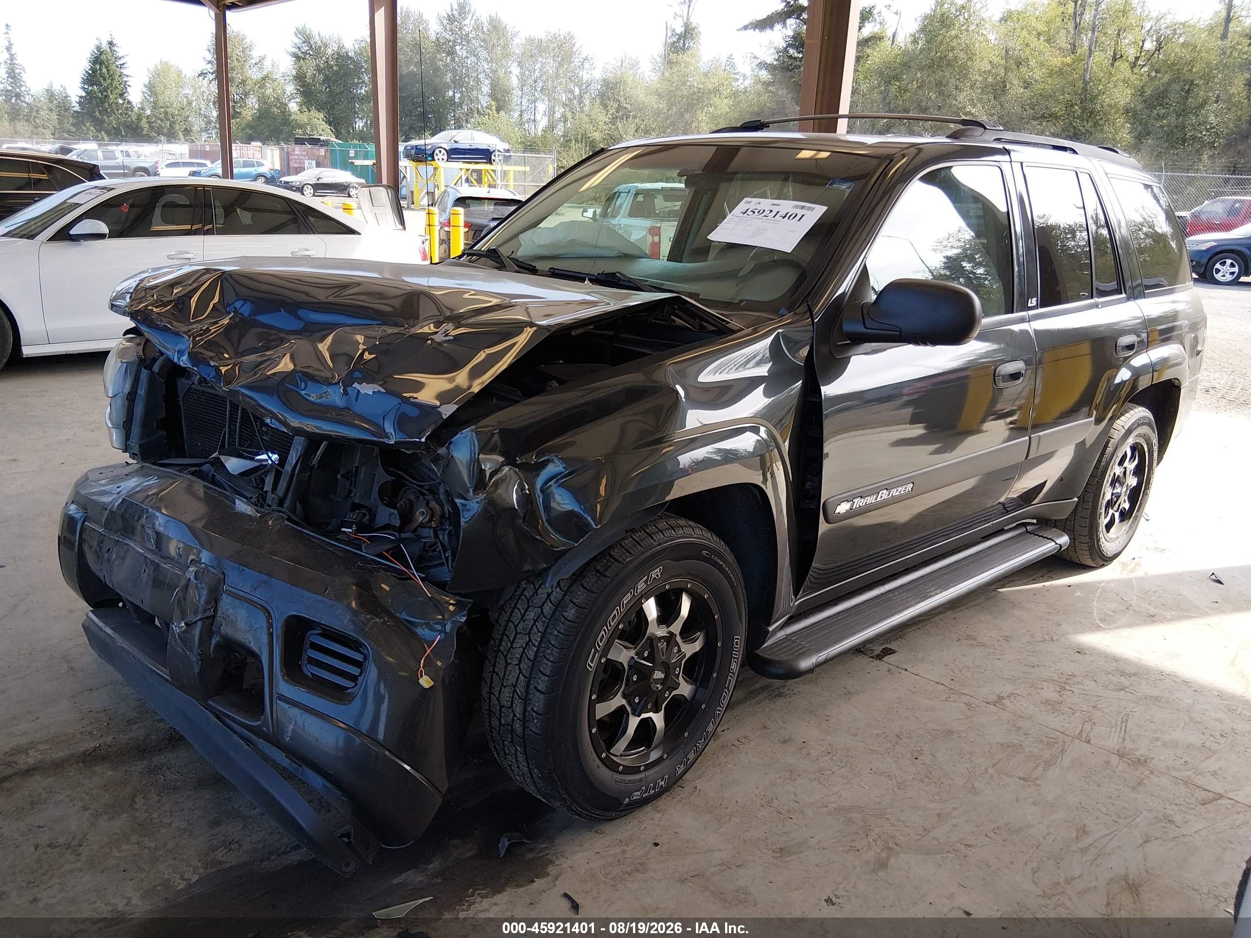 2003 Chevrolet Trailblazer Ls Black vin: 1GNDT13S632403587