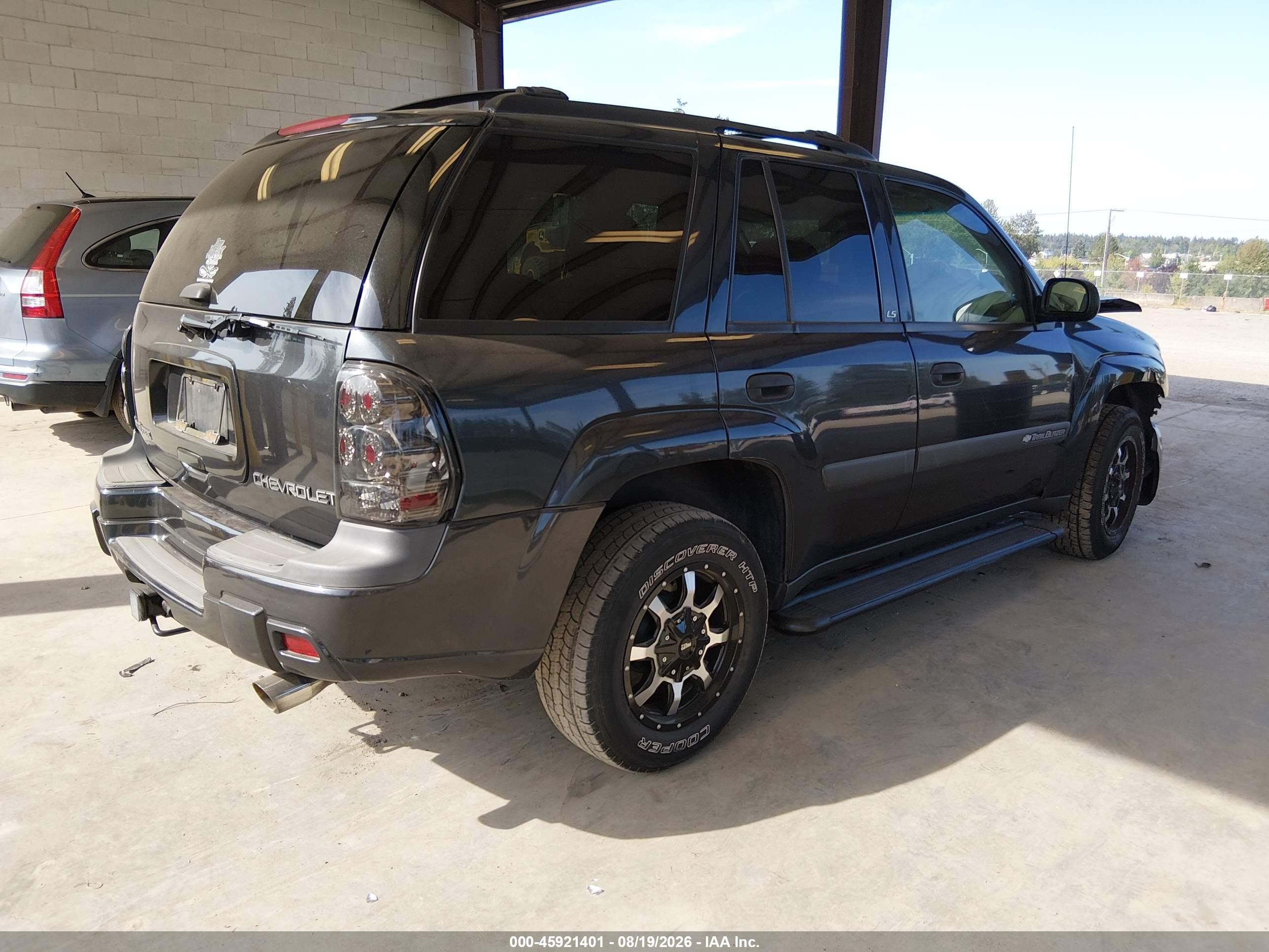 2003 Chevrolet Trailblazer Ls Black vin: 1GNDT13S632403587