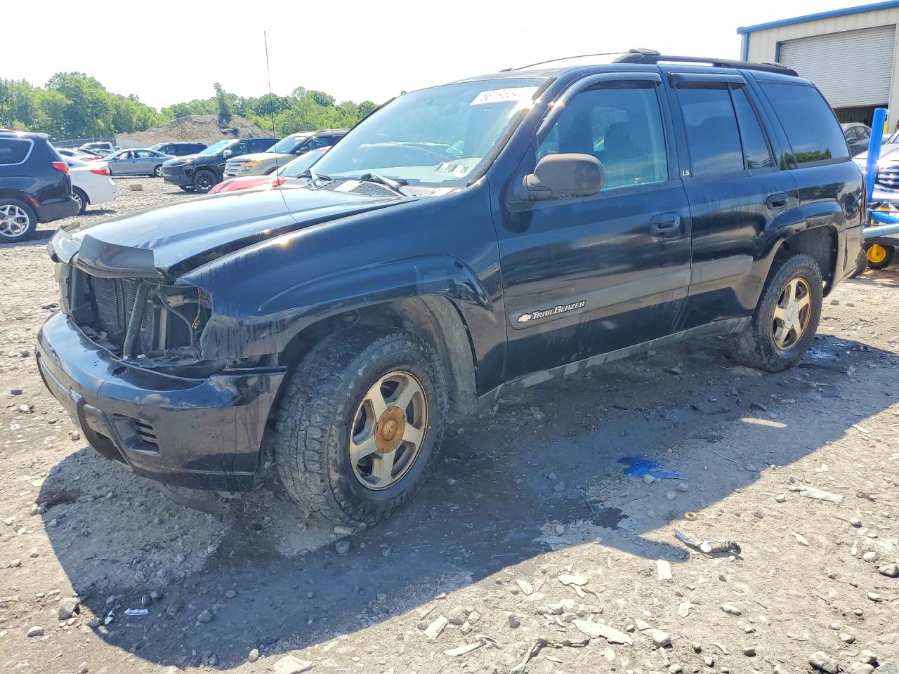2004 Chevrolet Trailblazer Ls Black vin: 1GNDT13S642272579