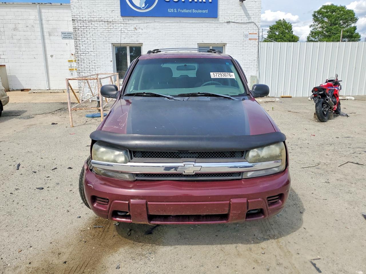 2004 Chevrolet Trailblazer Ls Burgundy vin: 1GNDT13S642299152