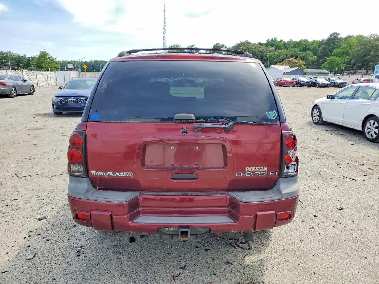 2004 Chevrolet Trailblazer Ls Burgundy vin: 1GNDT13S642299152