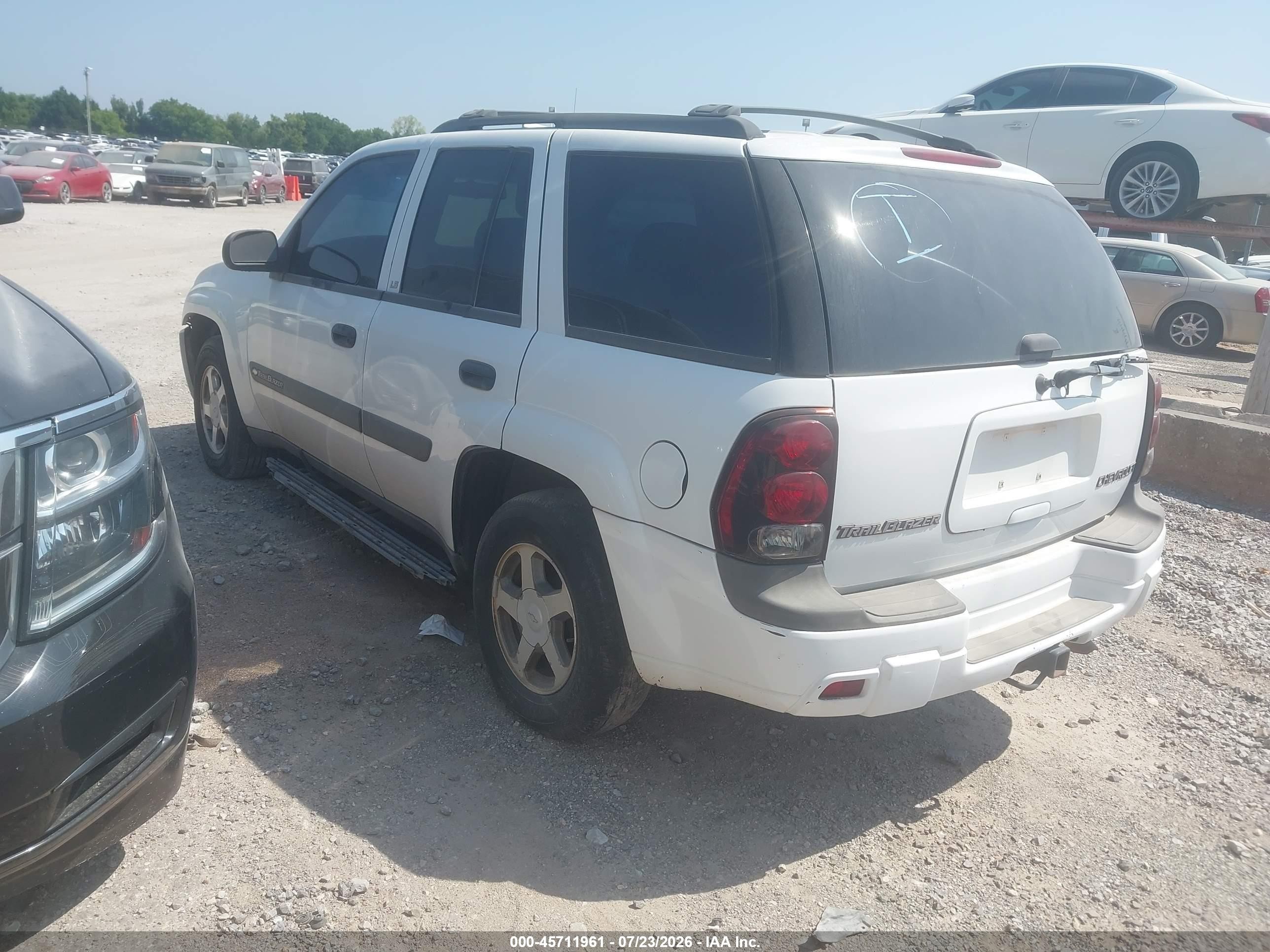 2004 Chevrolet Trailblazer Ls White vin: 1GNDT13S642311347