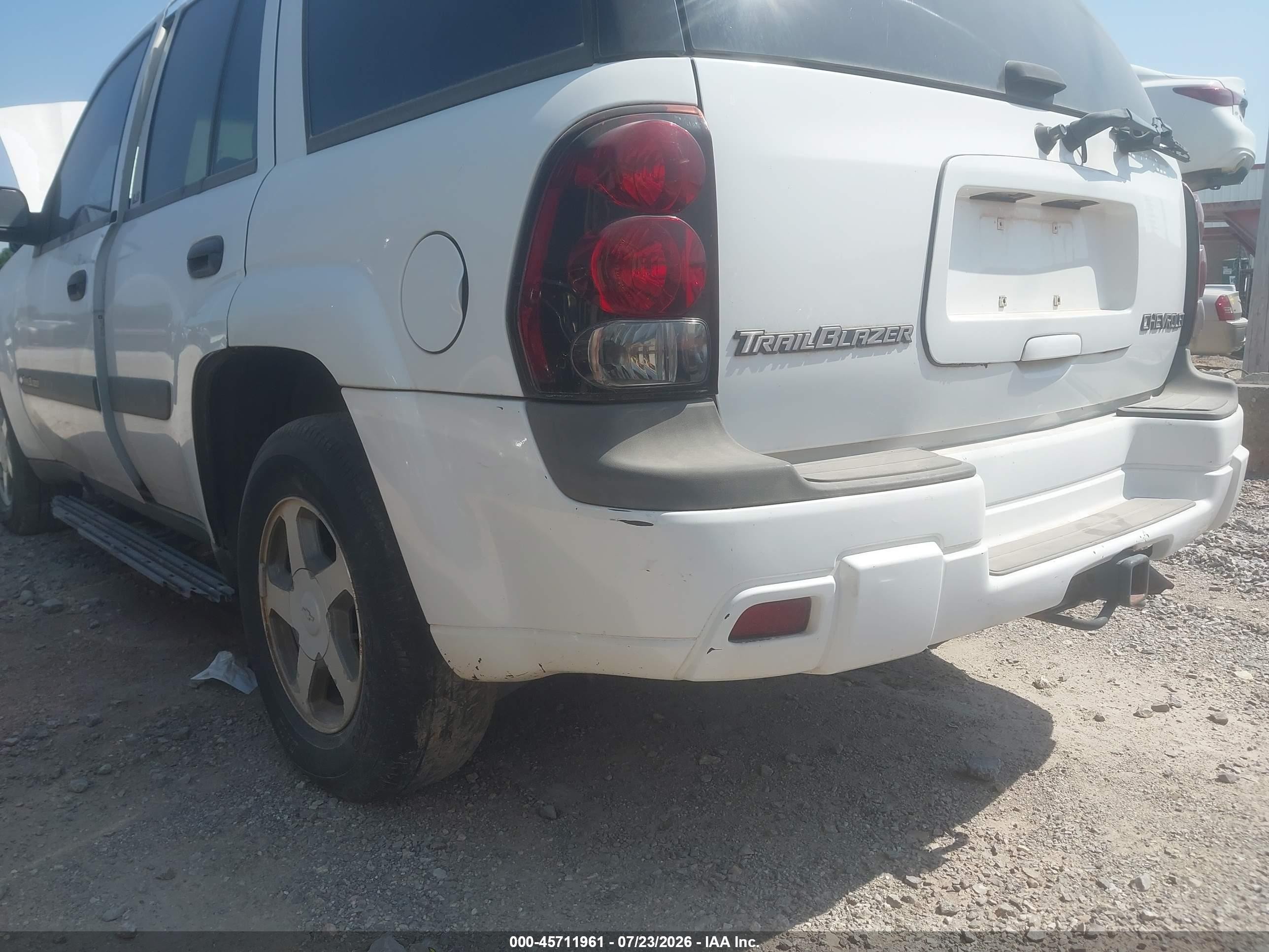 2004 Chevrolet Trailblazer Ls White vin: 1GNDT13S642311347