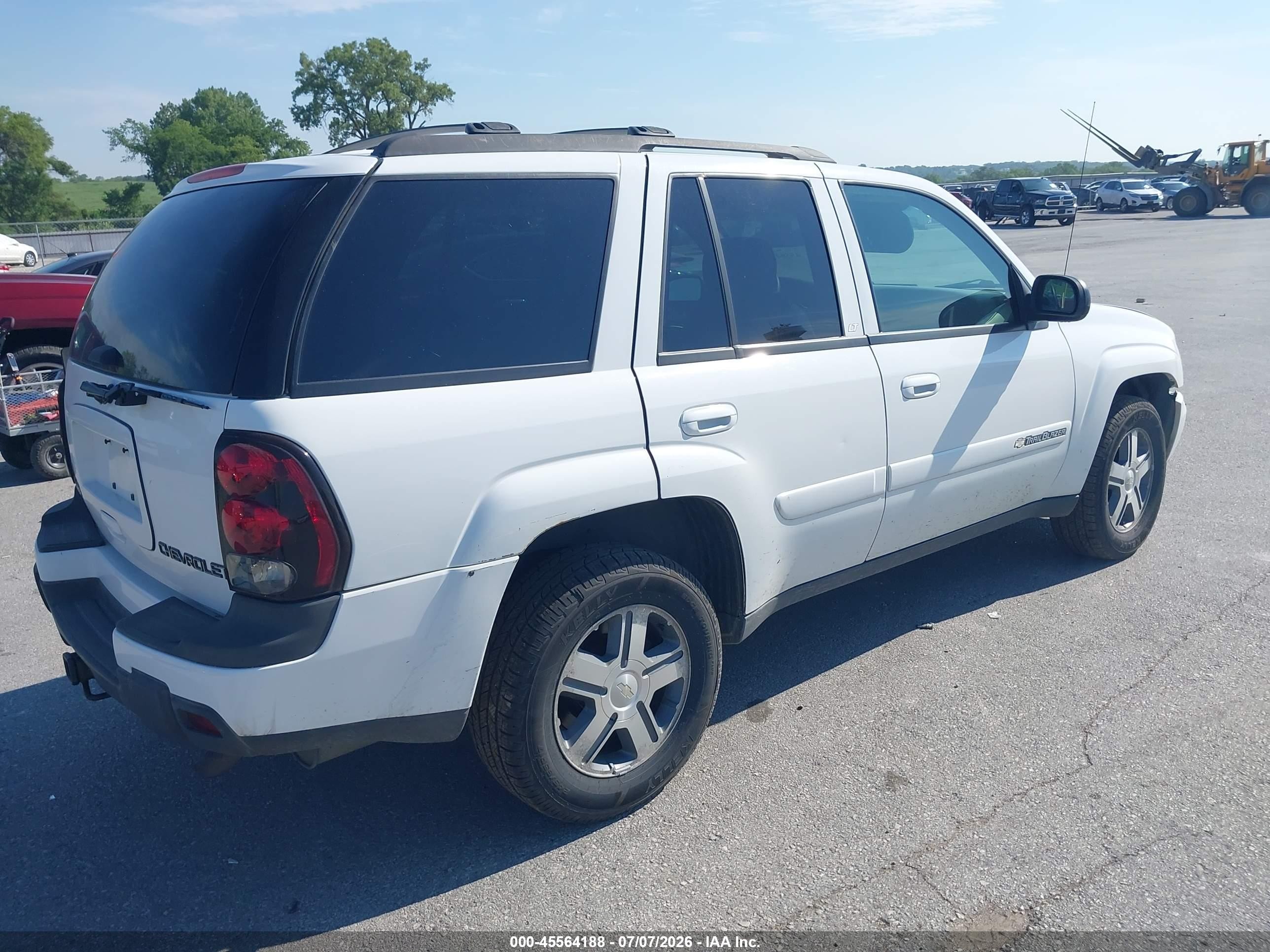 2004 Chevrolet Trailblazer Lt White vin: 1GNDT13S642425736