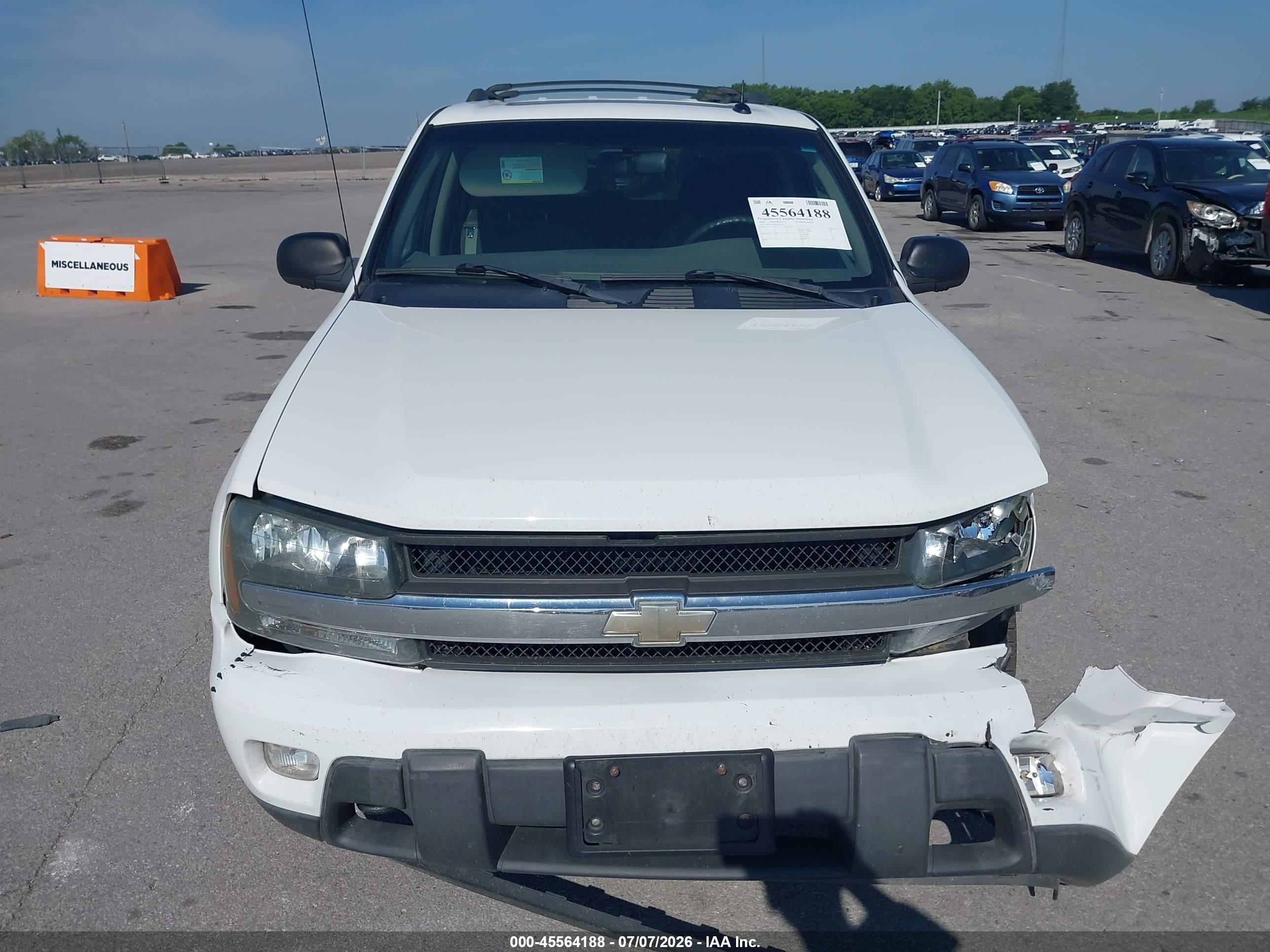 2004 Chevrolet Trailblazer Lt White vin: 1GNDT13S642425736